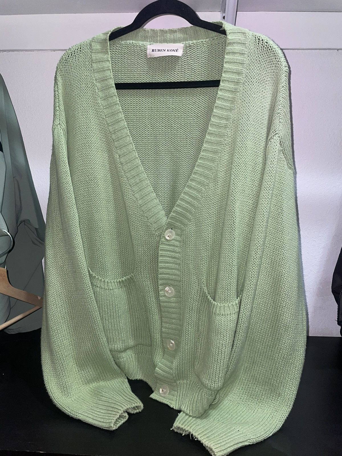 Ruben Kone Ruben Kone Mint Green Cardigan | Grailed