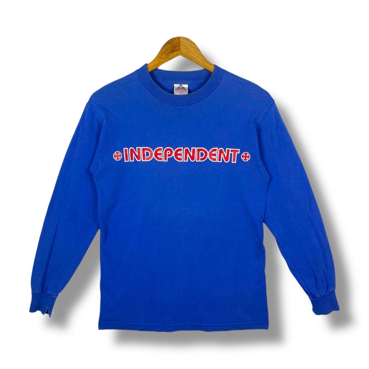 Independent Truck Co. Vintage 90s INDEPENDENT Skates Logo Graphic Longsleeve Tee Size US S / EU 44-46 / 1 - 1 Thumbnail