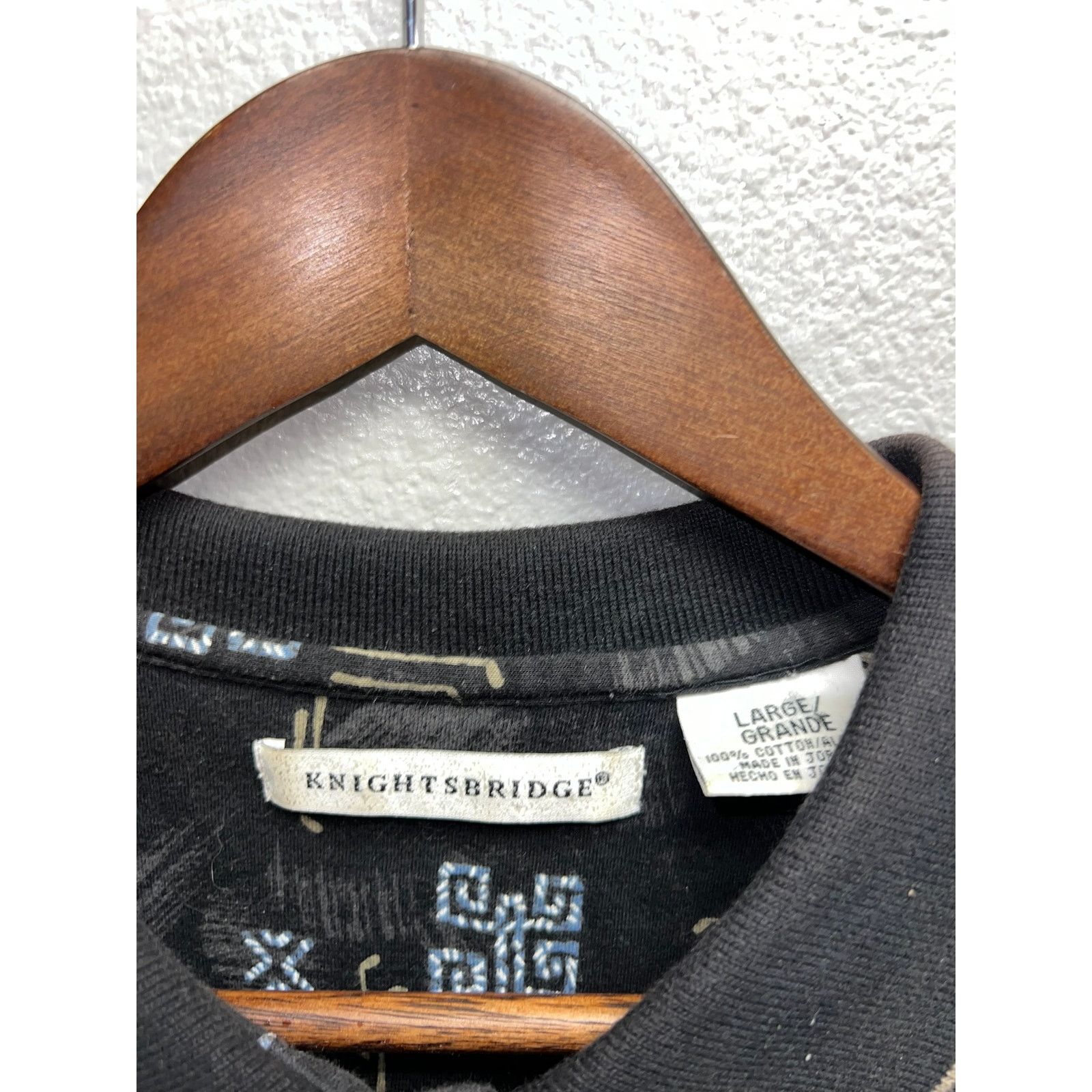 Vintage Vintage Knightsbridge Aztec Polo Shirt large VTG Mens L Size US L / EU 52-54 / 3 - 5 Thumbnail