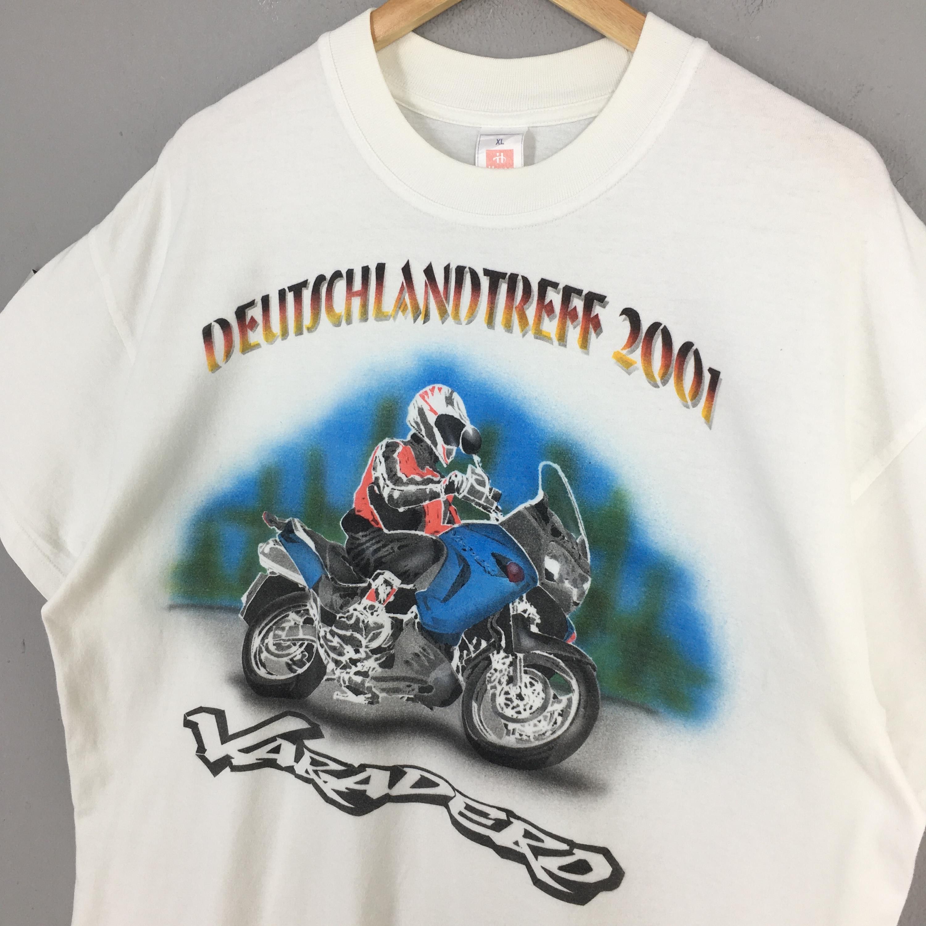 Honda × Vintage Vintage Honda Varadero Motorcycle White T shirt XLarge Size US XL / EU 56 / 4 - 3 Thumbnail