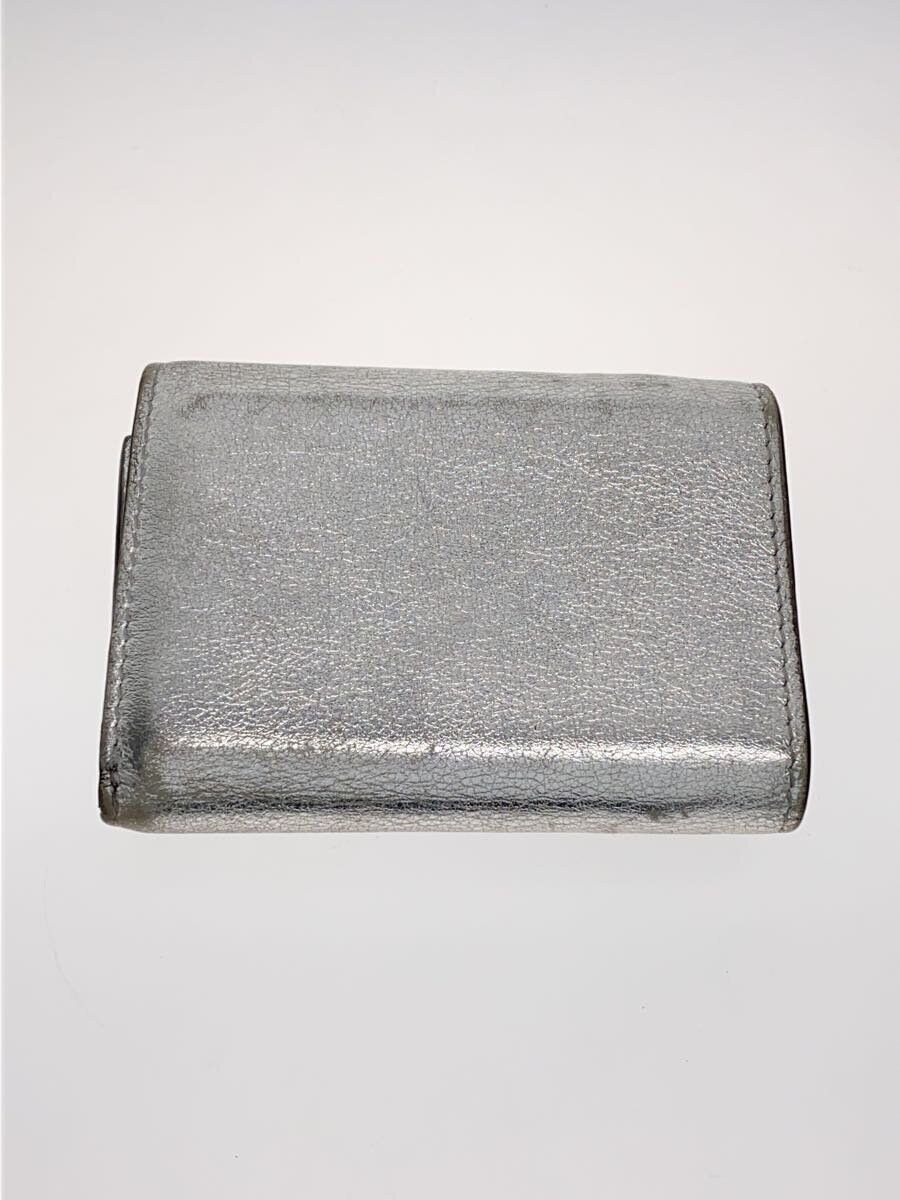 Fendi Fendi Leather Tri-Fold Wallet Silver Size ONE SIZE - 2 Thumbnail