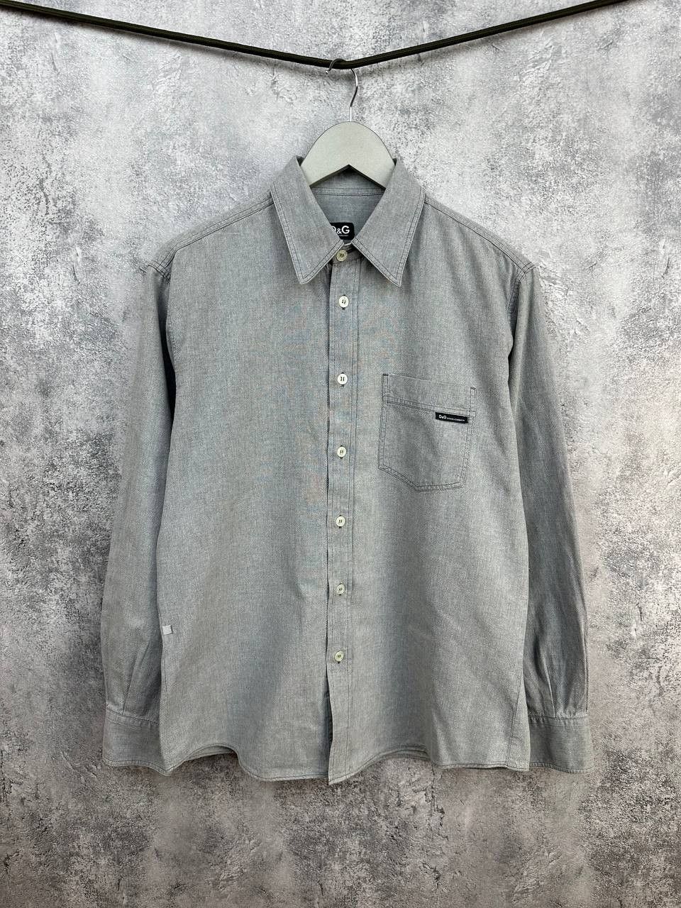 Dolce & Gabbana D&G Dolce & Gabbana Oxford Cotton Button Up Shirt LS Size US M / EU 48-50 / 2 - 1 Thumbnail