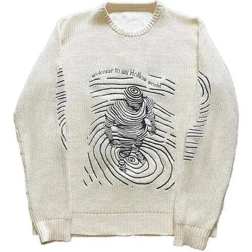 Aran Isles Knitwear × Japanese Brand Y2K Line Pattern Stripes Knitted Sweaters Unisex Size US L / EU 52-54 / 3 - 4 Thumbnail