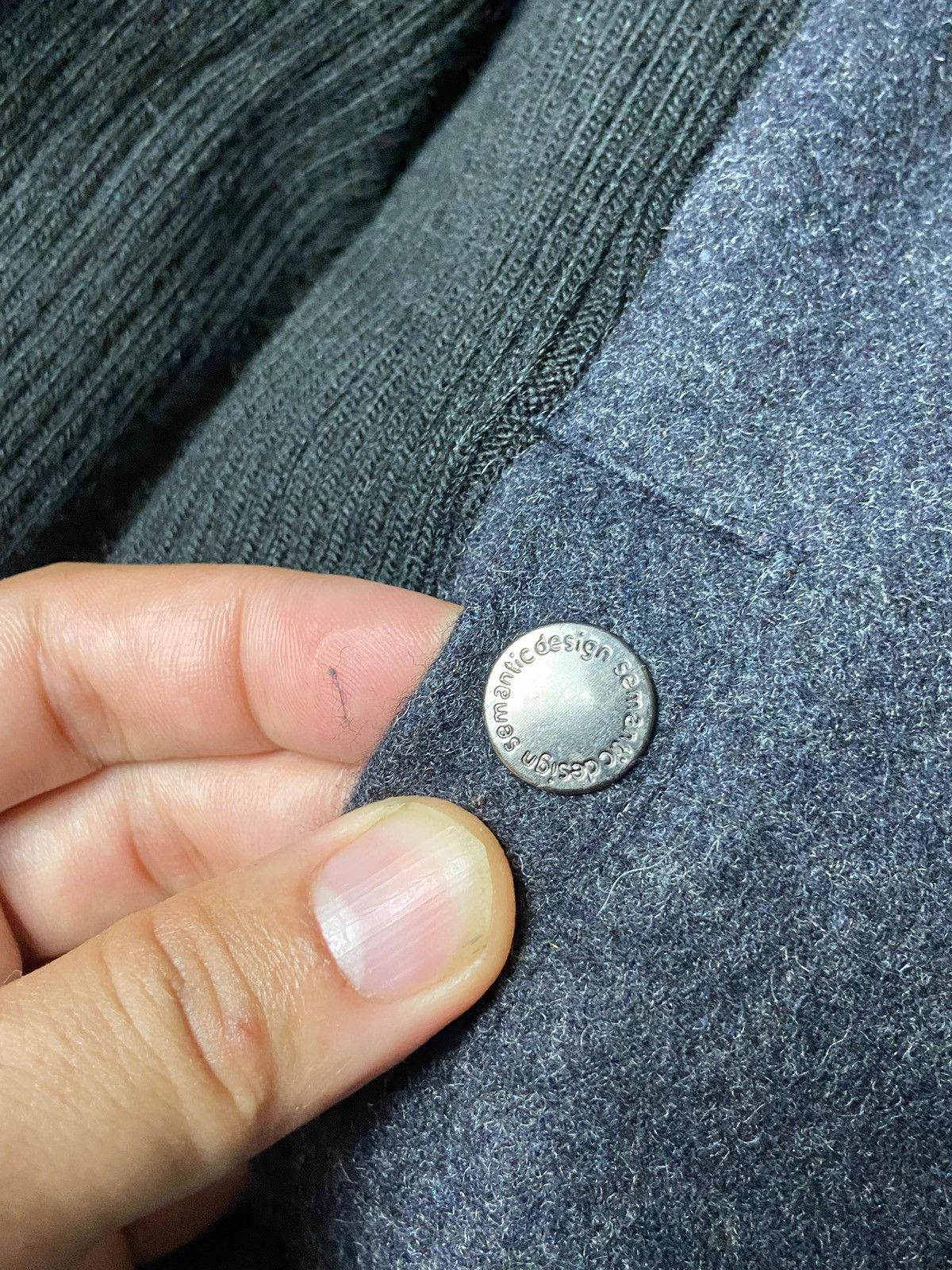 semanticdesign Semantic Design Dual Zipper Washed Grey Jacket (156) Size US M / EU 48-50 / 2 - 9 Thumbnail