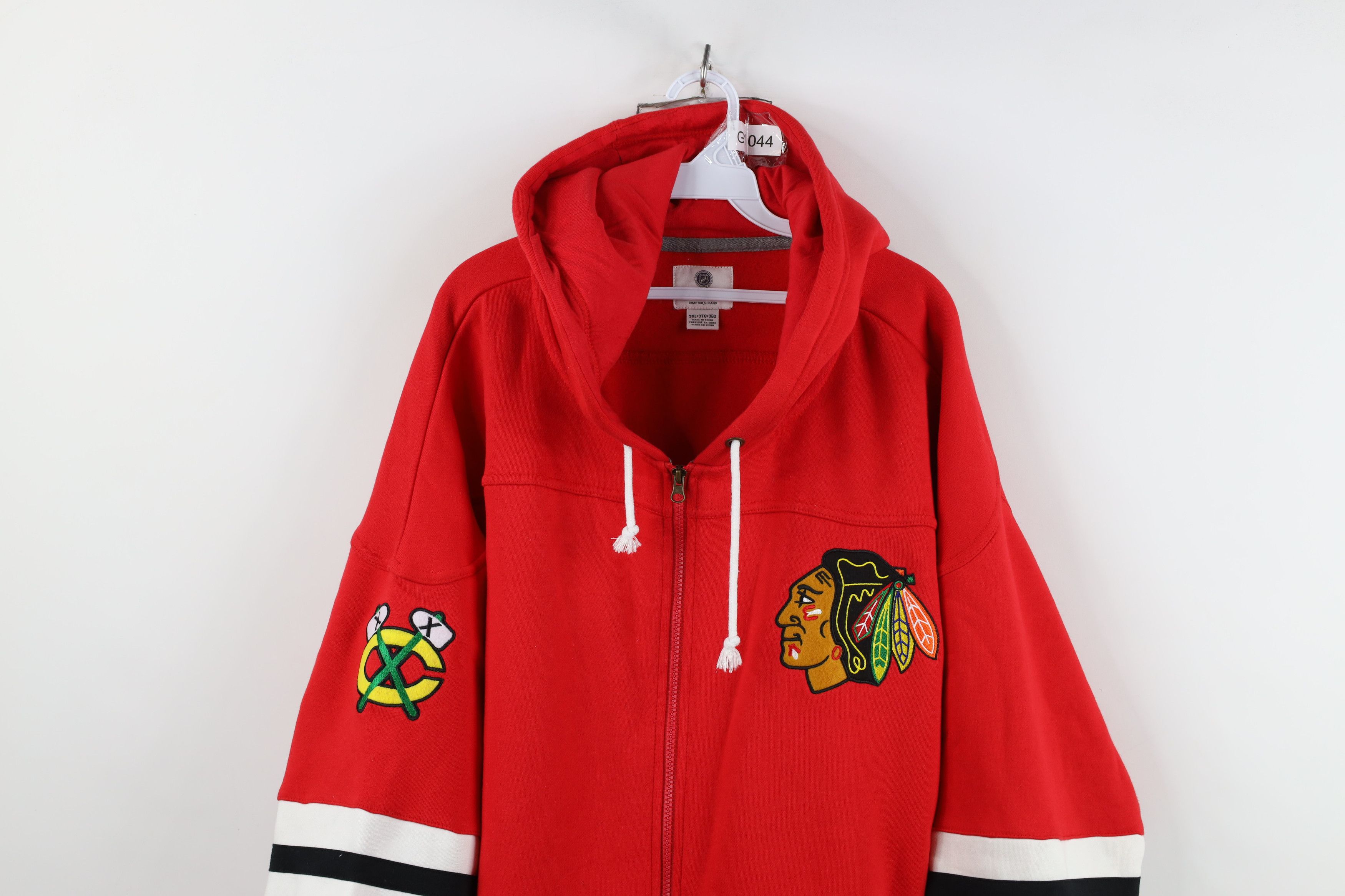 Vintage Fanatics Chicago Blackhawks Hockey Jersey Hoodie Sweatshirt Size US XXL / EU 58 / 5 - 2 Thumbnail