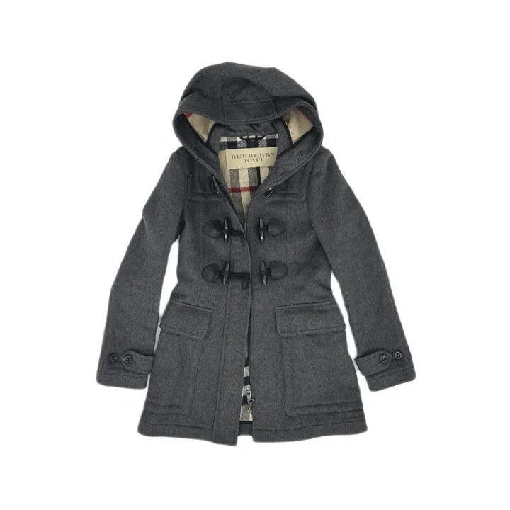 Burberry Burberry Classic Hooded Gray Coat-2507