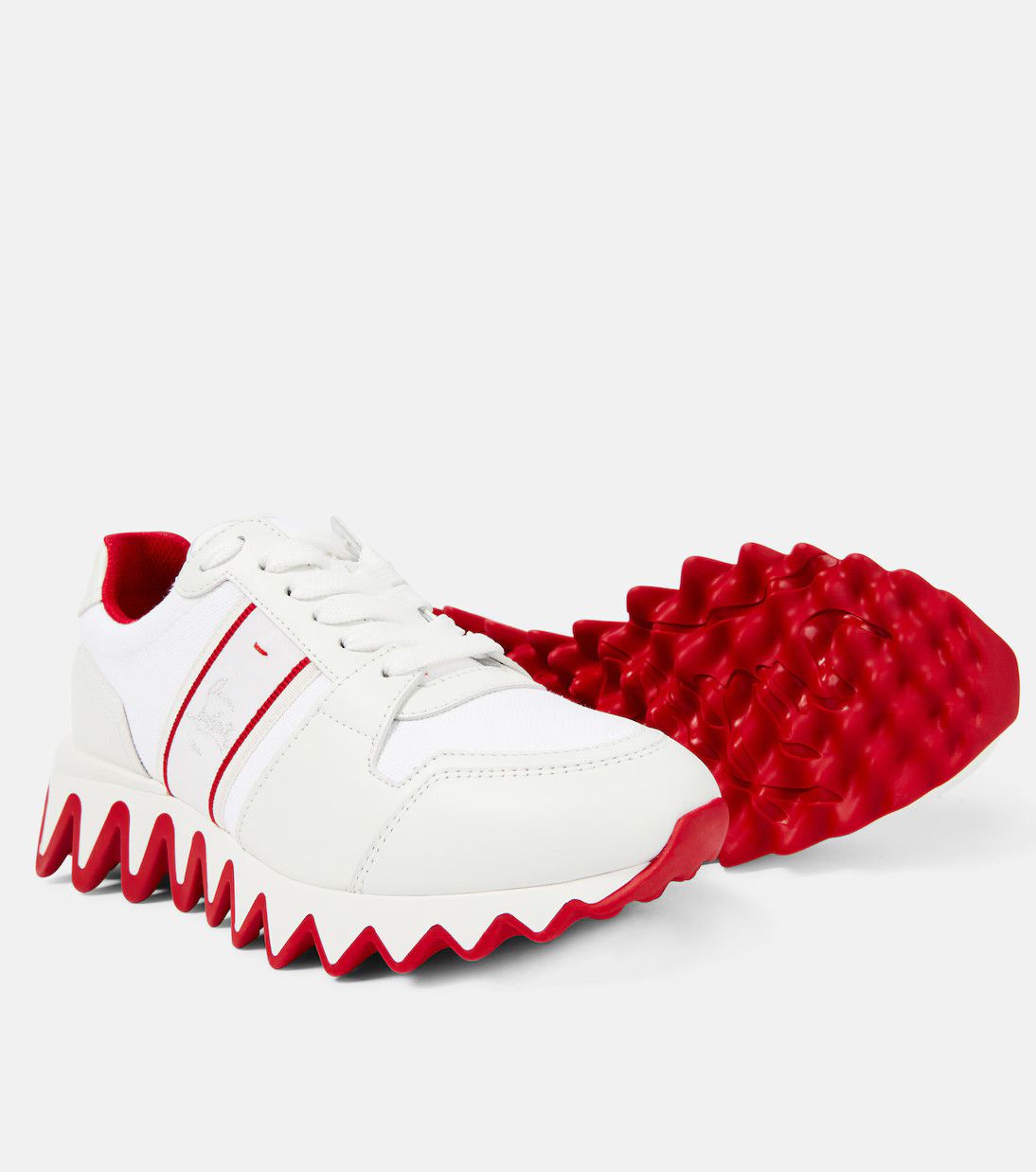 Christian Louboutin oc11z0126 Nastroshark Donna in White Size US 9 / IT 39 - 3 Thumbnail