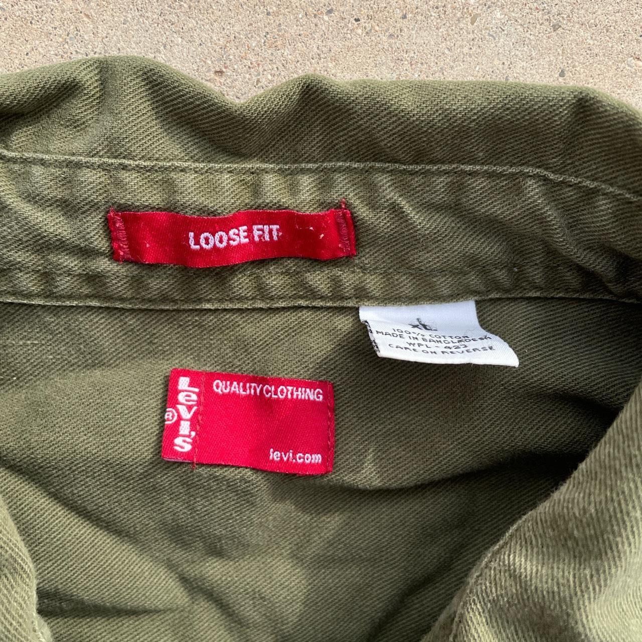 Levi's × Vintage Vintage Y2k Olive Levis Size US XL / EU 56 / 4 - 4 Thumbnail