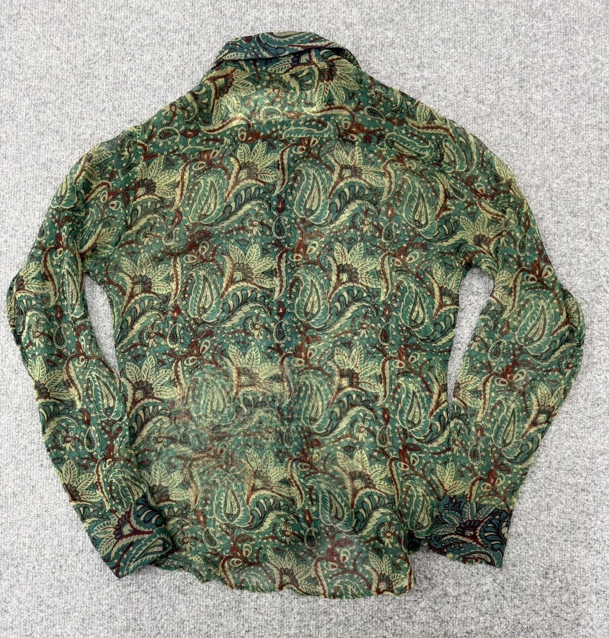 Japanese Brand Haris Rock Long Sleeve Paisley Button Ups Size S / US 4 / IT 40 - 2 Thumbnail