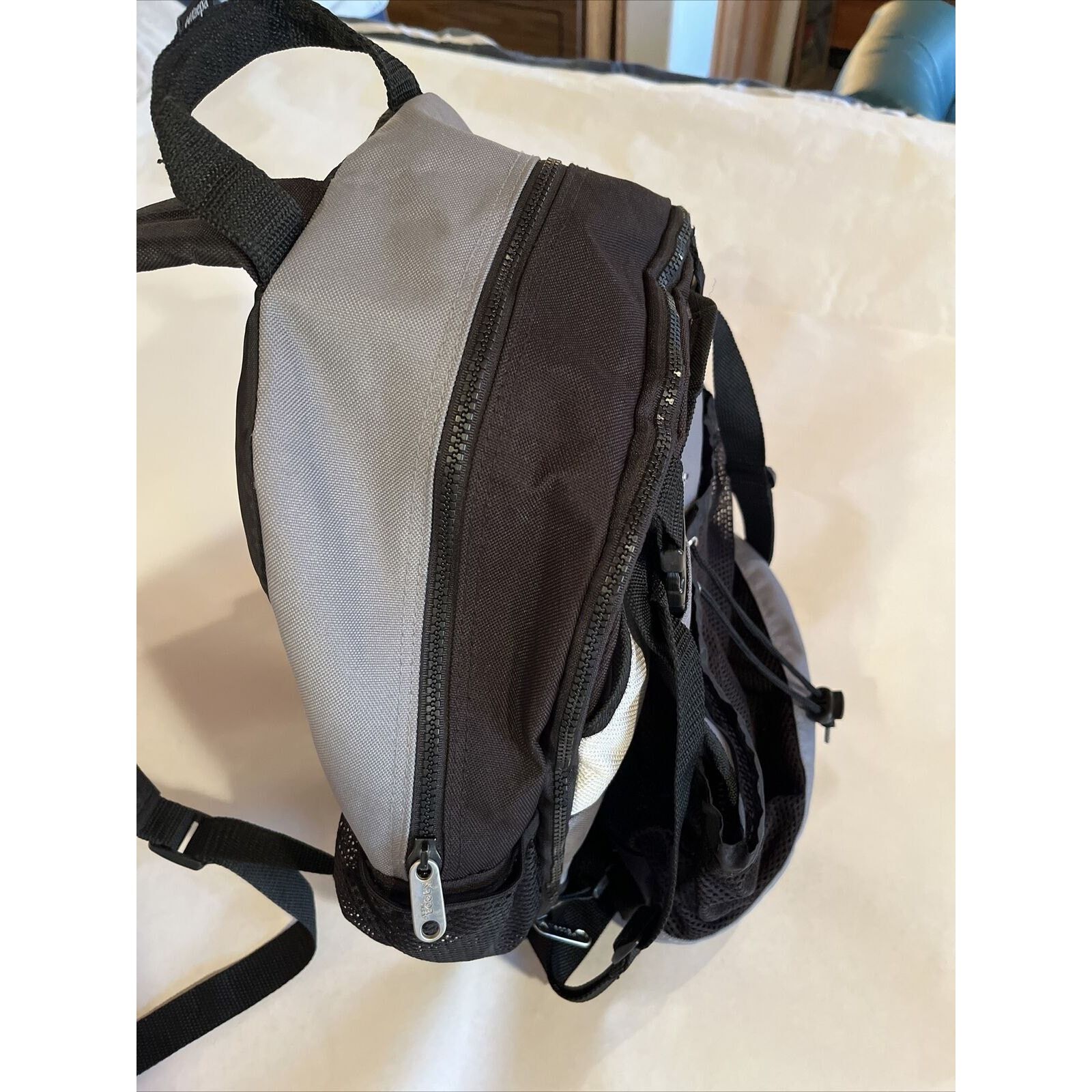 Kappa Kaepa Universal Backpack Gray Black Hiking School Bag Size ONE SIZE - 11 Thumbnail