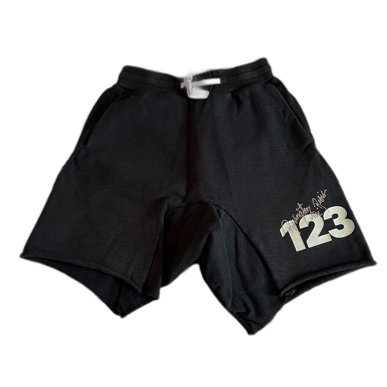 Kapital Vintage Graffiti Style Distressed Shorts Size US 26 / EU 42 - 1 Thumbnail