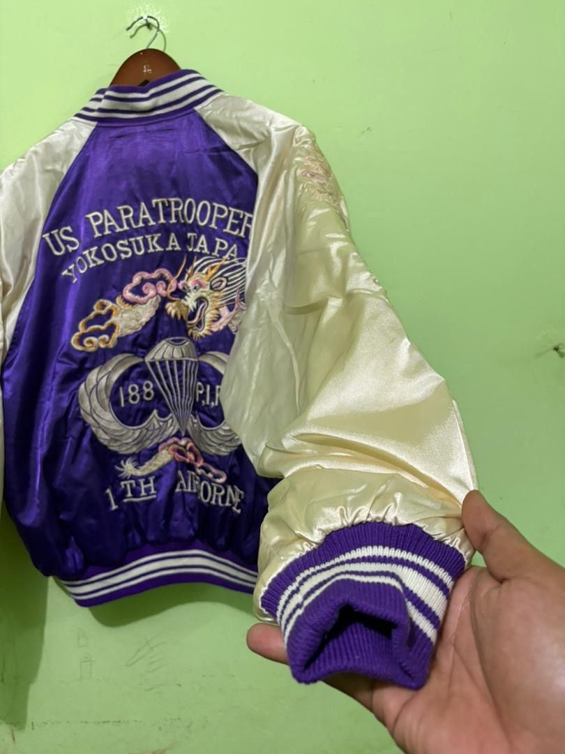 Japanese Brand Japanese Sukajan Jacket 11th Airborne Embroidery Dragon Size US L / EU 52-54 / 3 - 8 Thumbnail