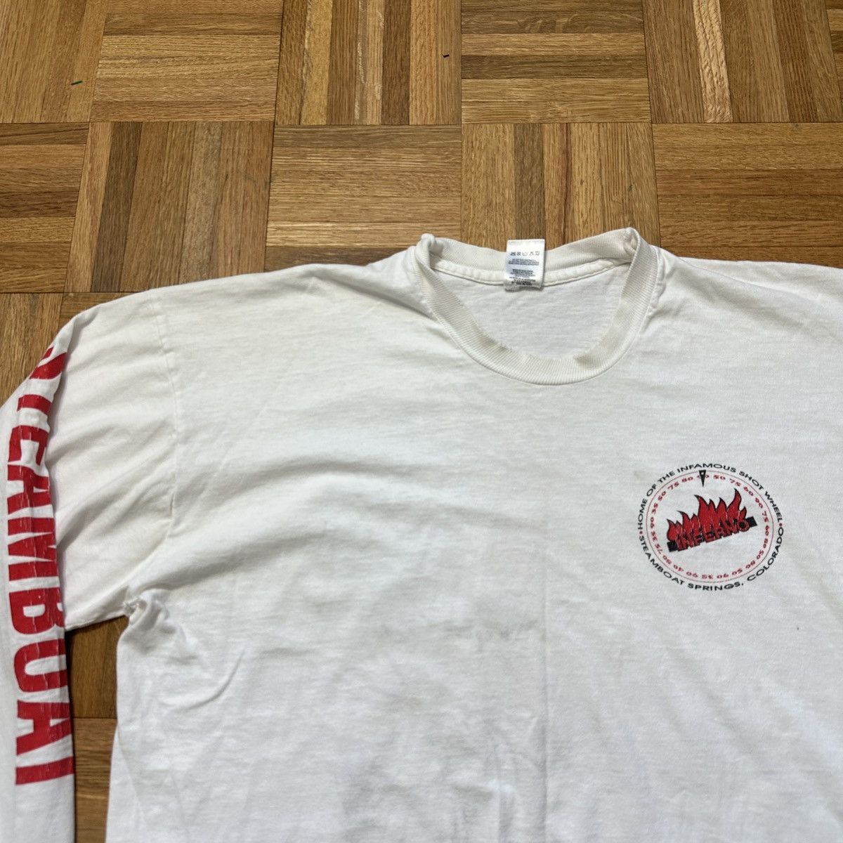 Fruit Of The Loom Vintage Inferno long sleeve tee Size US XL / EU 56 / 4 - 4 Thumbnail
