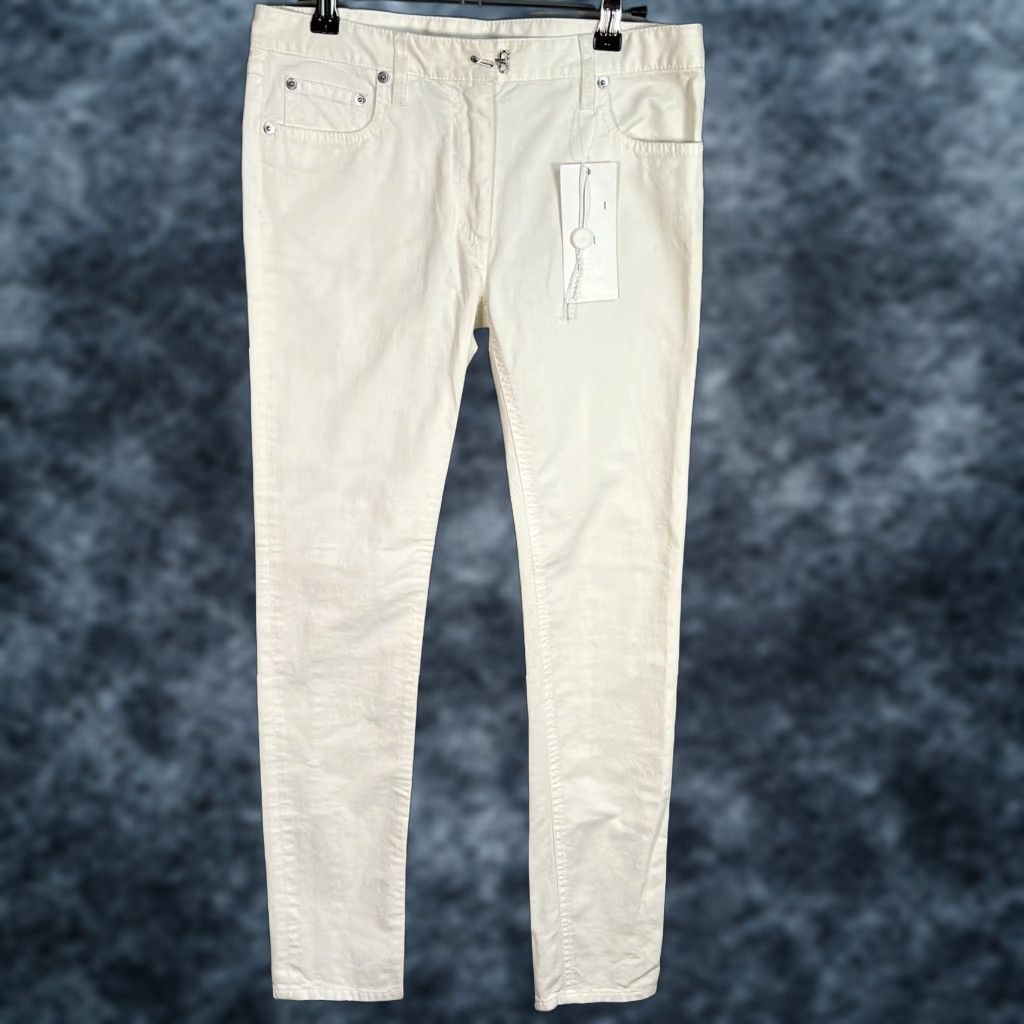 Maison Margiela NWT! Maison Margiela Pants Womens 30 x 29 (Measured) White Ankle Zip Skinny Size 30" / US 8 / IT 44 - 1 Thumbnail