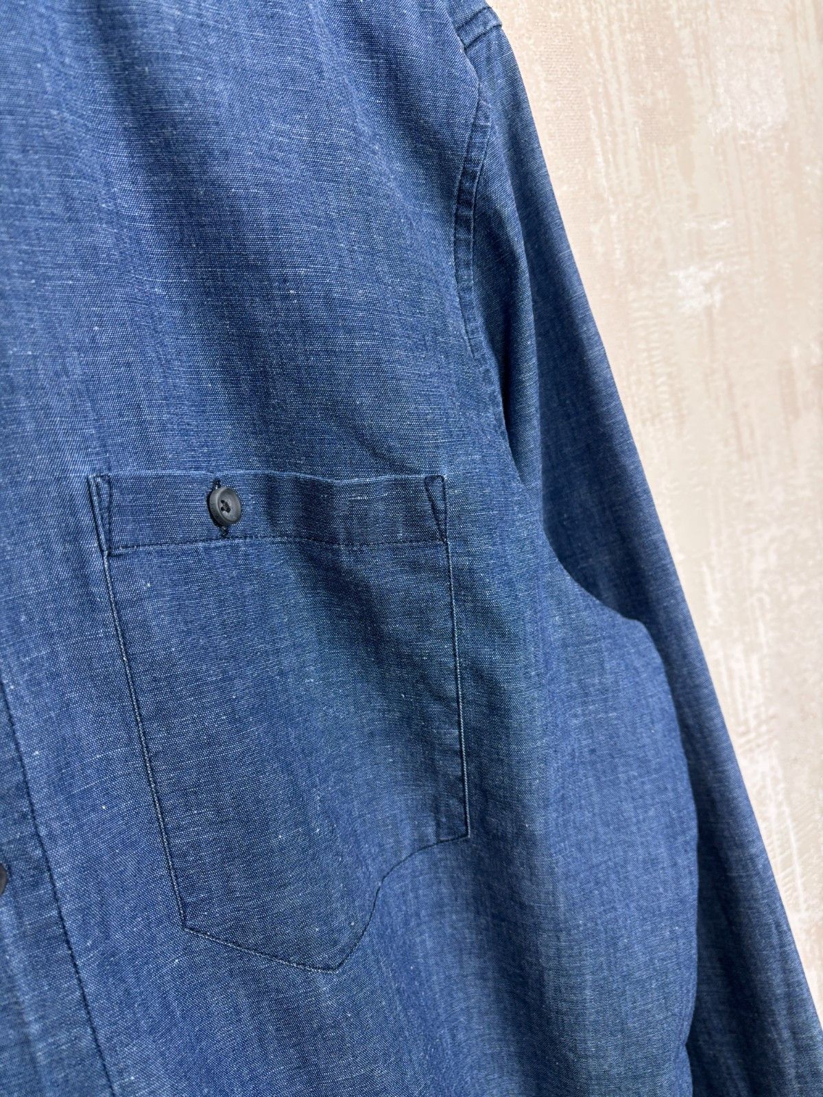 Nudie Jeans Nudie Jeans Stanley Deep Blue Long Sleeve Shirt Button Down Size US M / EU 48-50 / 2 - 4 Thumbnail