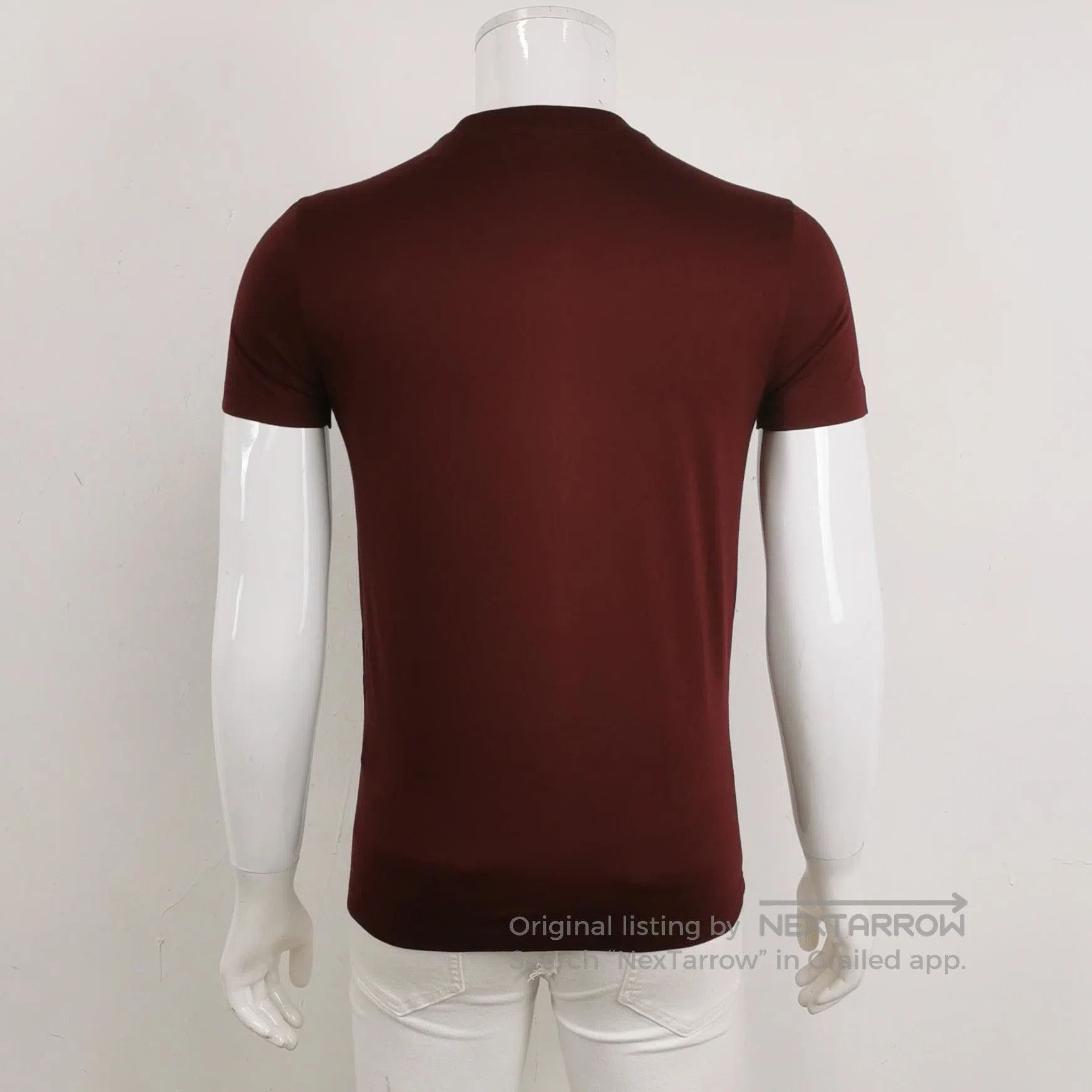 Prada White Beaded Collar Triangle Detail Shirt. Size US M / EU 48-50 / 2 - 4 Thumbnail