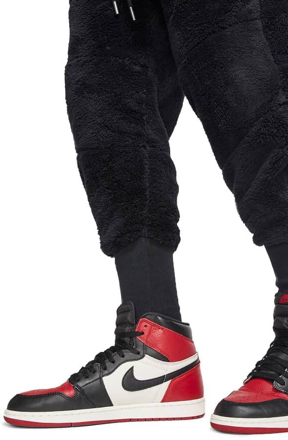 Jordan Brand × Nike JORDAN MJ WINGS SHERPA SOLID JOGGERS (WAIST 30-36) CJ7781 Size US 36 / EU 52 - 3 Thumbnail