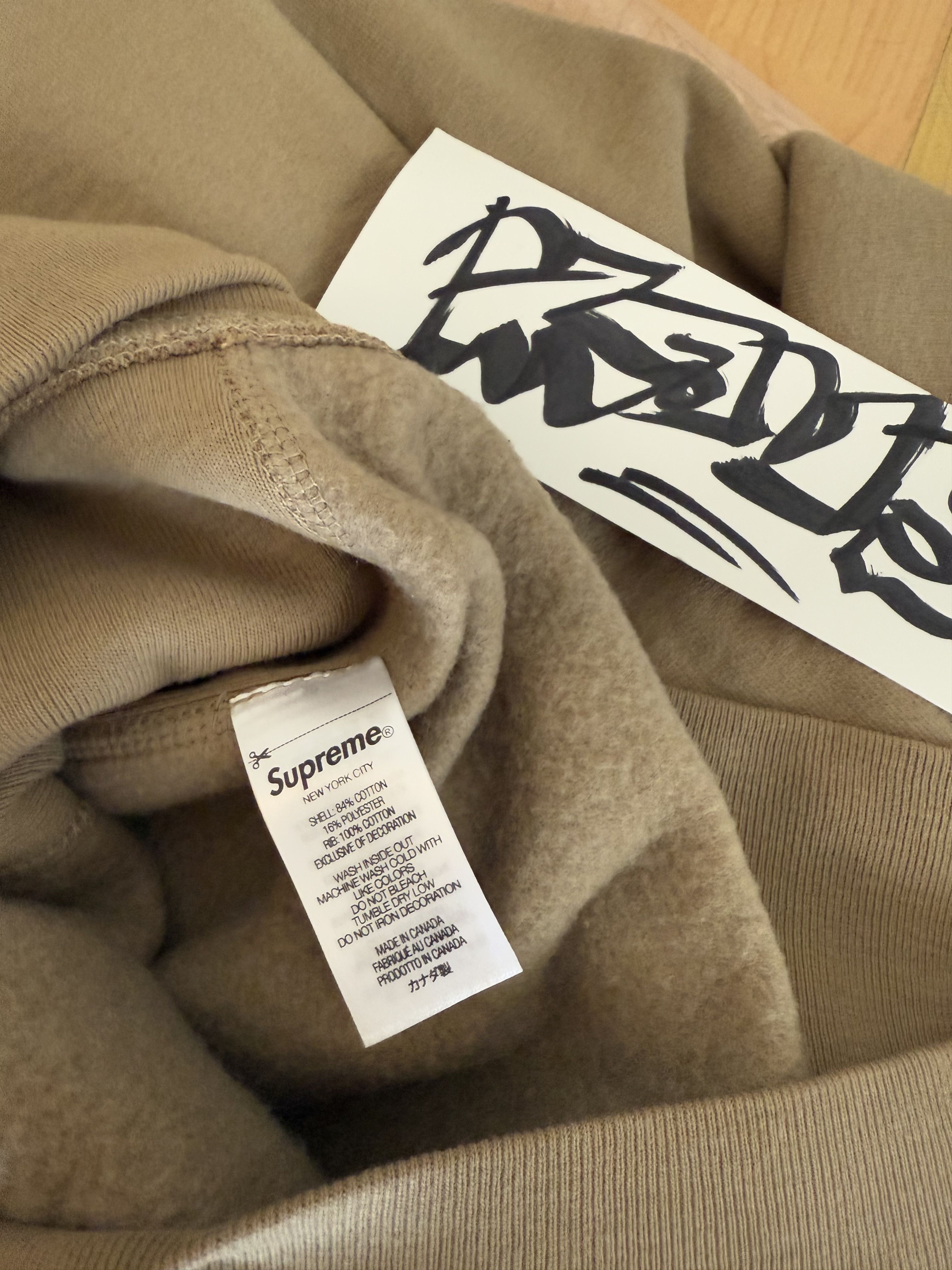 Supreme Supreme Box Logo Hooded Sweatshirt (FW23) Dark Sand Medium Size US M / EU 48-50 / 2 - 4 Thumbnail