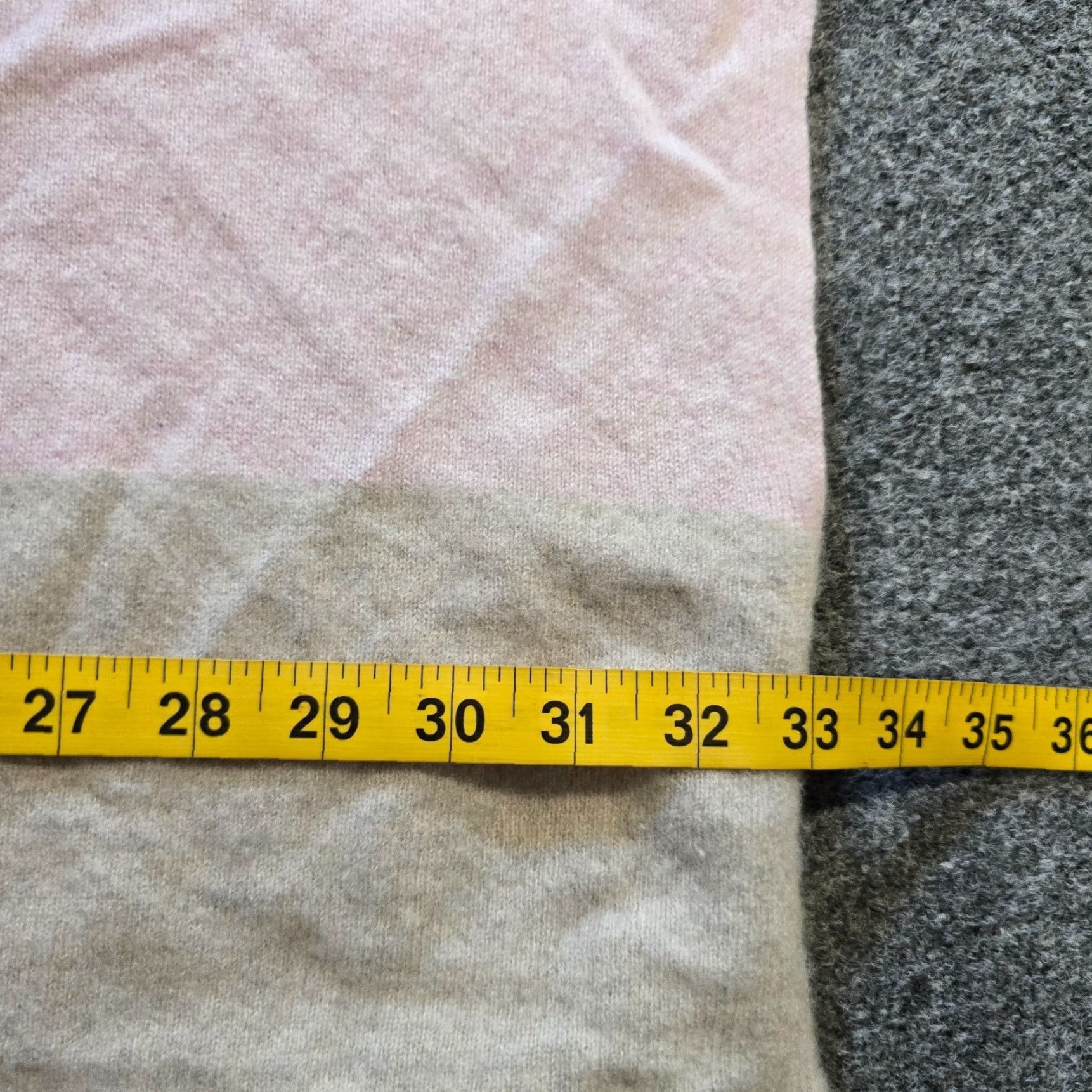 Pinko Kinross Sweater Womens One Size Pink Cashmere Colorblocked Poncho Knit Casual Size ONE SIZE - 4 Thumbnail