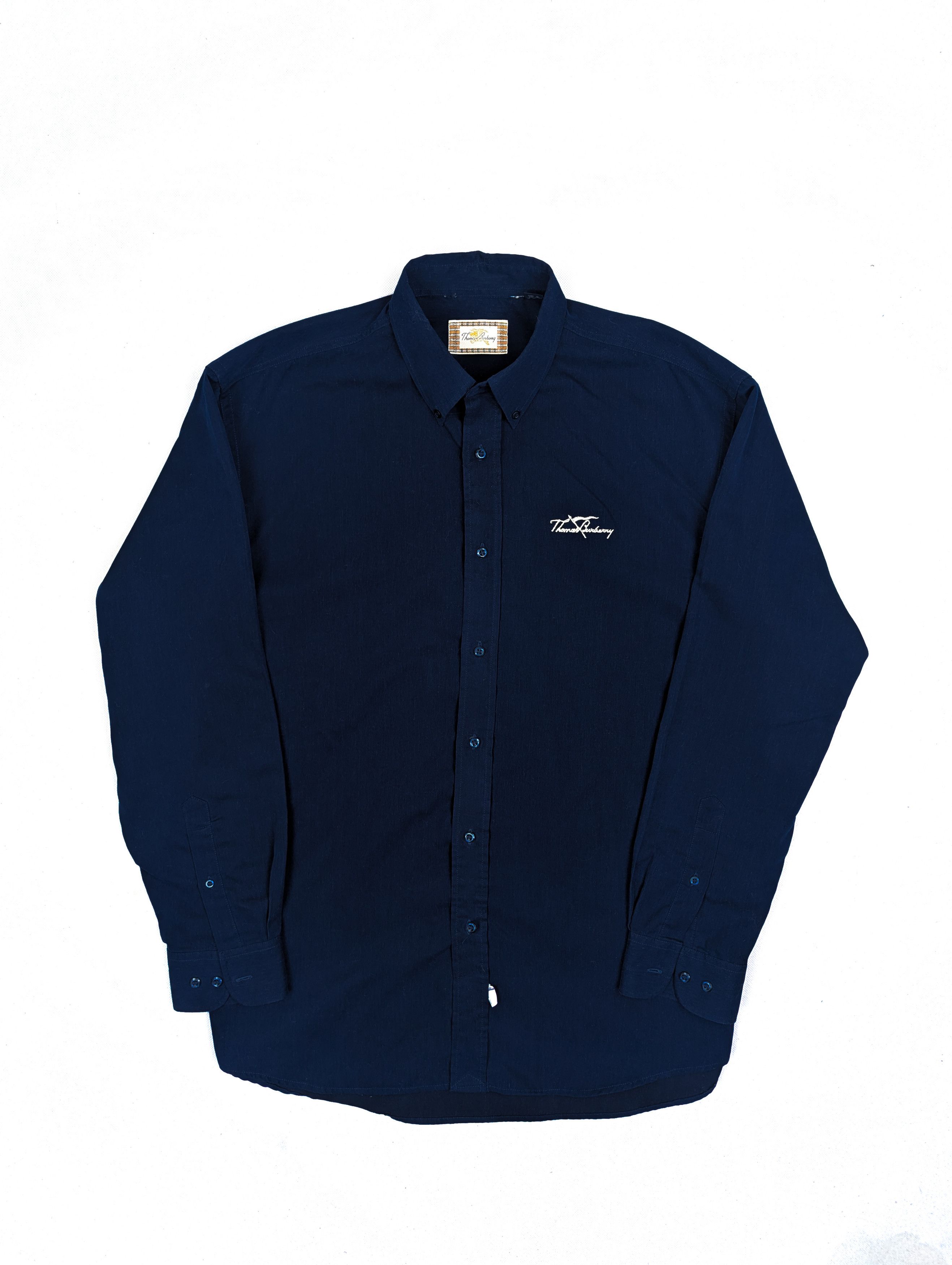 Burberry Thomas Burberry vintage shirt navy L Size US L / EU 52-54 / 3 - 1 Thumbnail