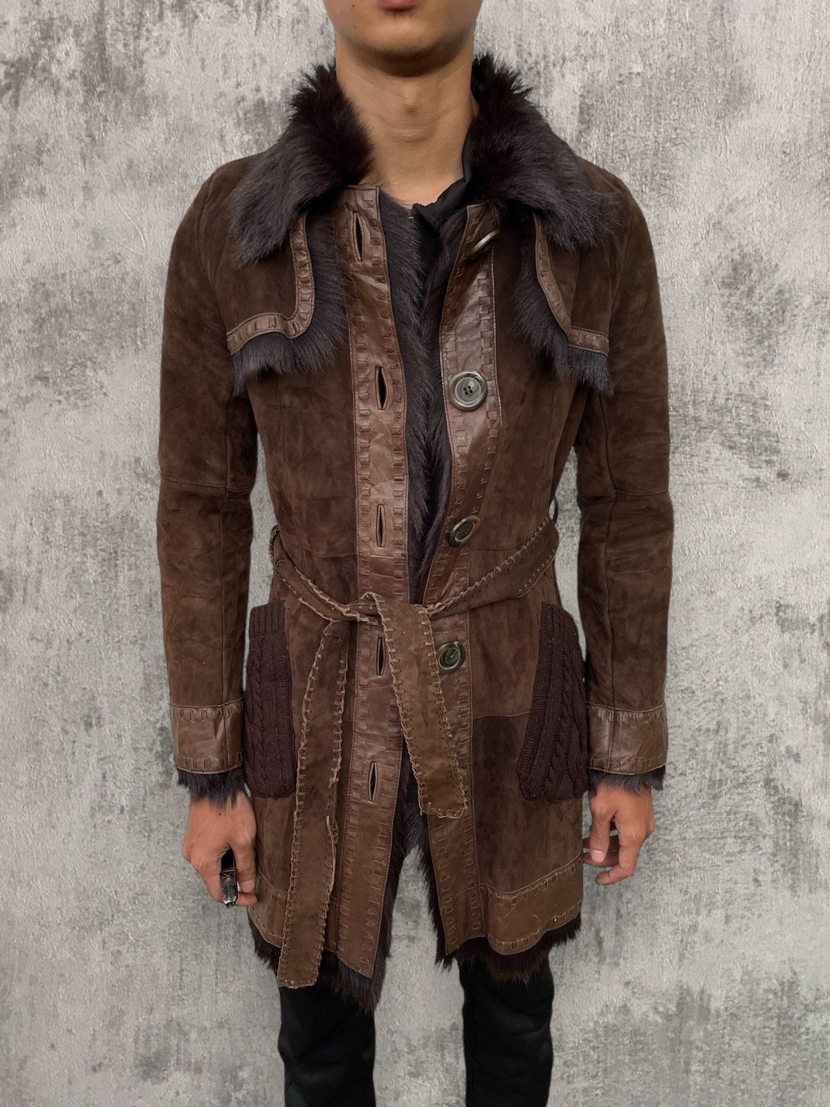 Burberry 🔥BURBERRY BLUE LABEL FAUX FUR LINING SHEEPSKIN LEATHER COAT Size S / US 4 / IT 40 - 2 Thumbnail