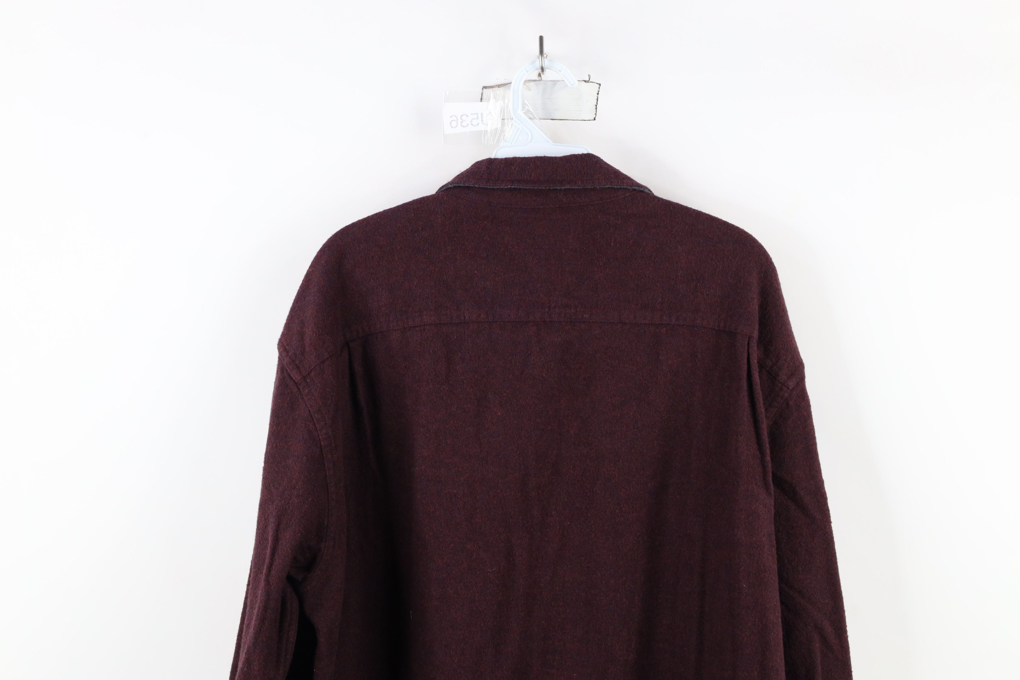 Vintage Vintage 90s Streetwear Cloth Collared Button Shirt Purple Size US L / EU 52-54 / 3 - 11 Thumbnail