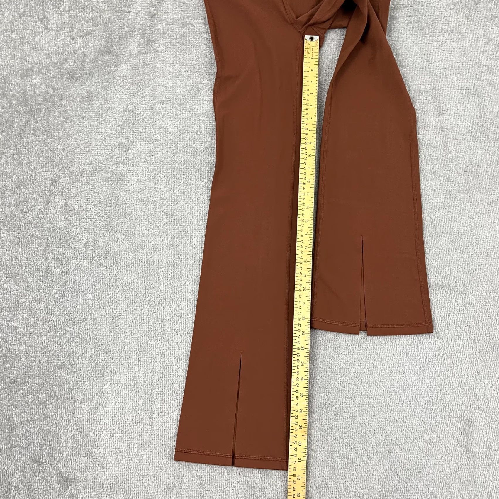 Athleta Athleta Woman Leggings Elation Split Flare Pant Orange 32" Inseam/36" (Size S) Lounge Gym Yoga Activewear Size 28" / US 6 / IT 42 - 6 Thumbnail