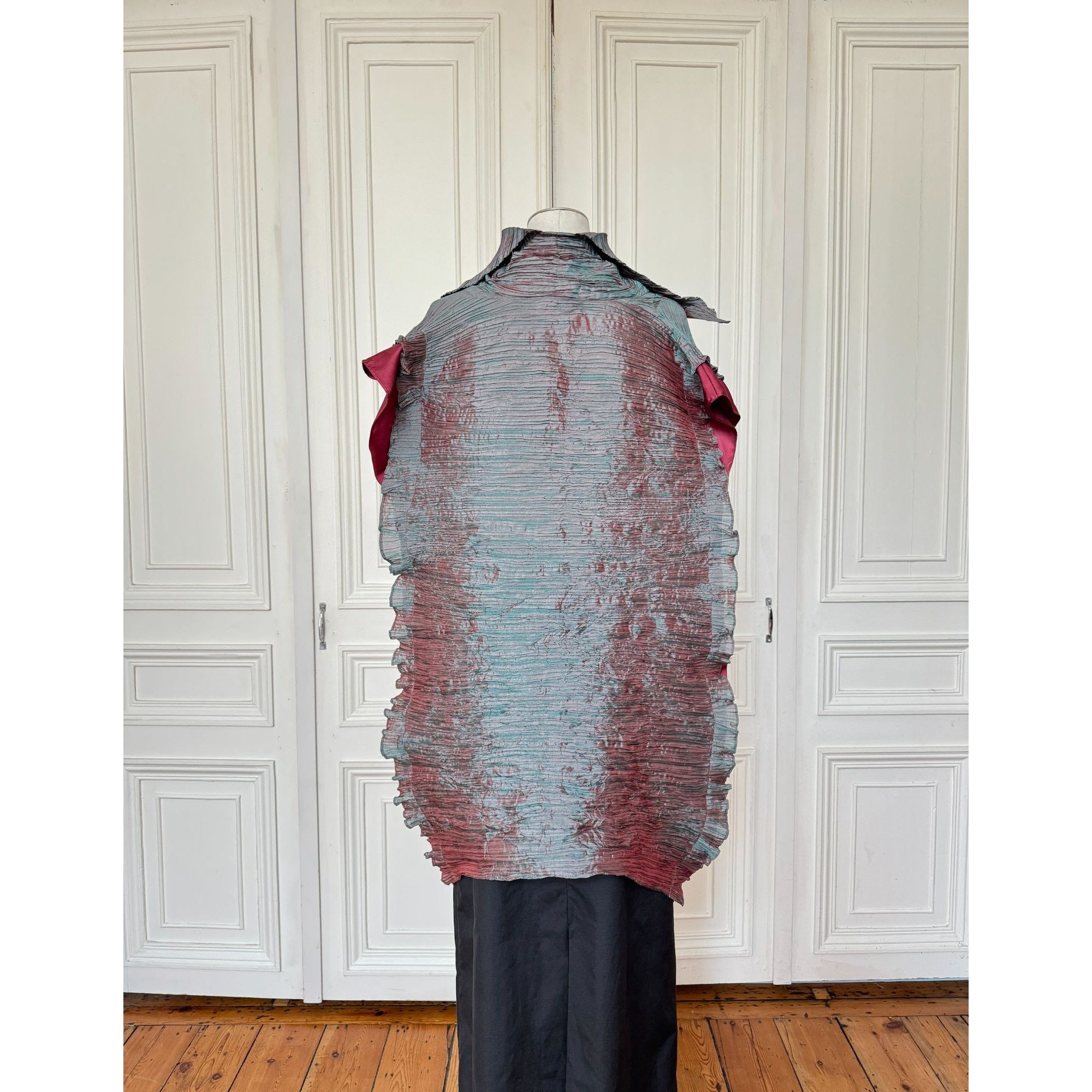Issey Miyake Spring 1999 Grey Textured Tunic Dress Size M / US 6-8 / IT 42-44 - 4 Thumbnail