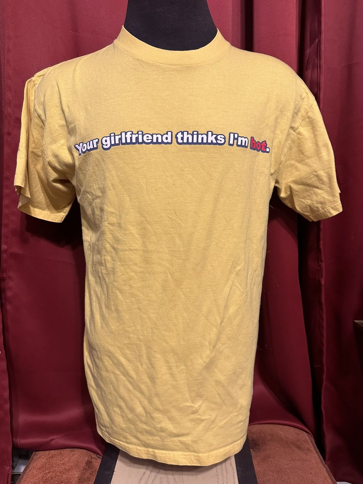 Grailed Vintage Your GF Thinks I’m Hot Tshirt Y2k Funny Tees Grail Size US L / EU 52-54 / 3 - 1 Thumbnail