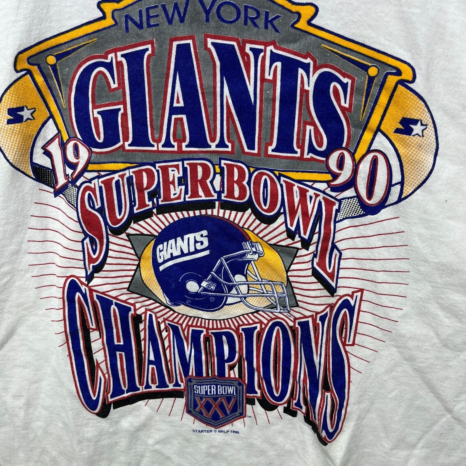 Starter × Vintage Vintage 1990 Starter New York Giants Super BowlShirt 2XL NFL Size US XXL / EU 58 / 5 - 3 Thumbnail
