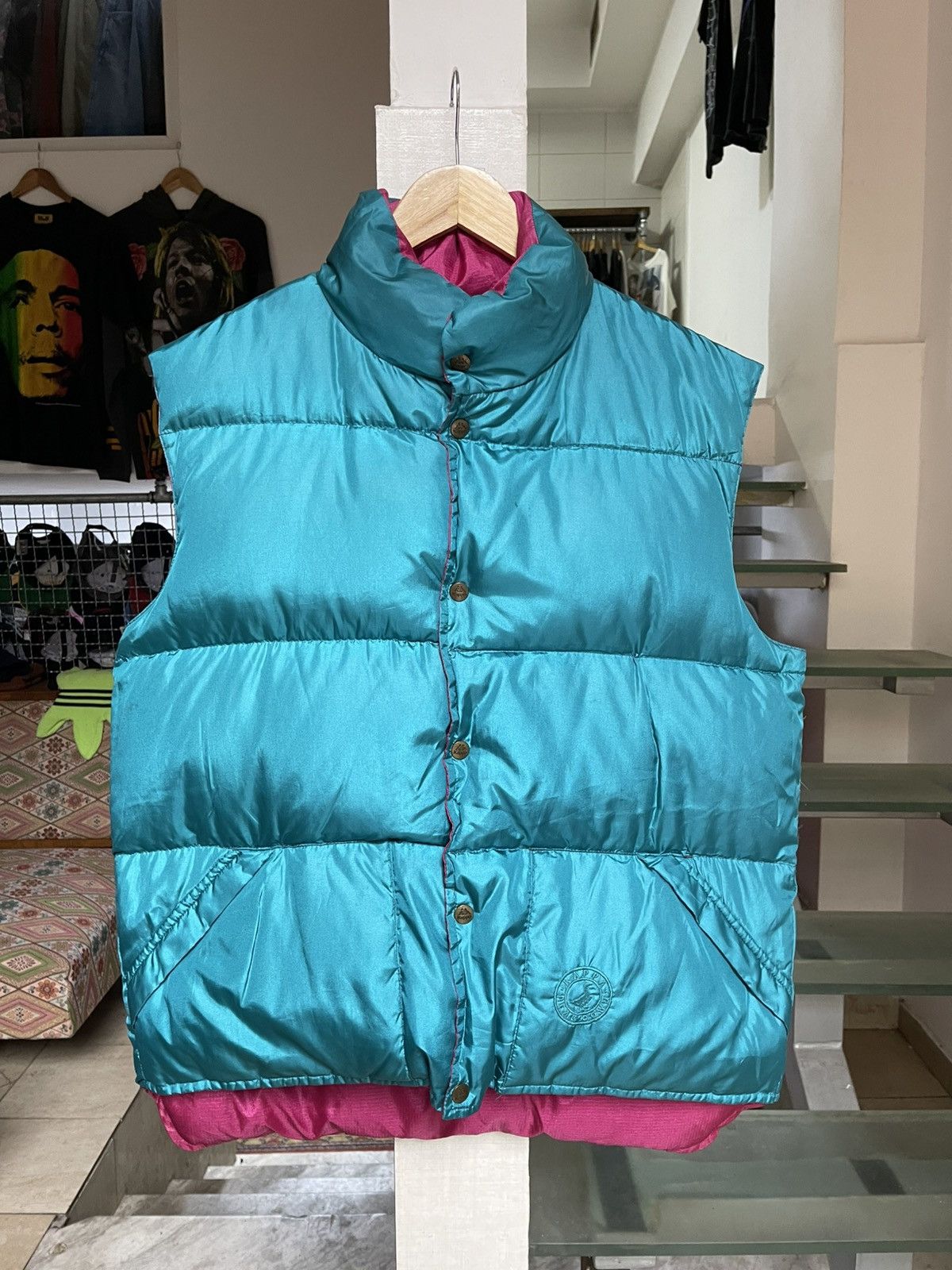 Kappa × Vintage Vintage Kappa Reversible Puffer Vest 80s Size US M / EU 48-50 / 2 - 4 Thumbnail