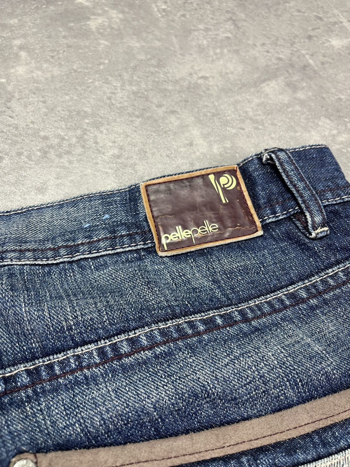 Pelle Pelle Pelle Pelle Marc Buchanan Vintage Baggy Heavy Denim Jeans 38 Size US 38 / EU 54 - 14 Thumbnail