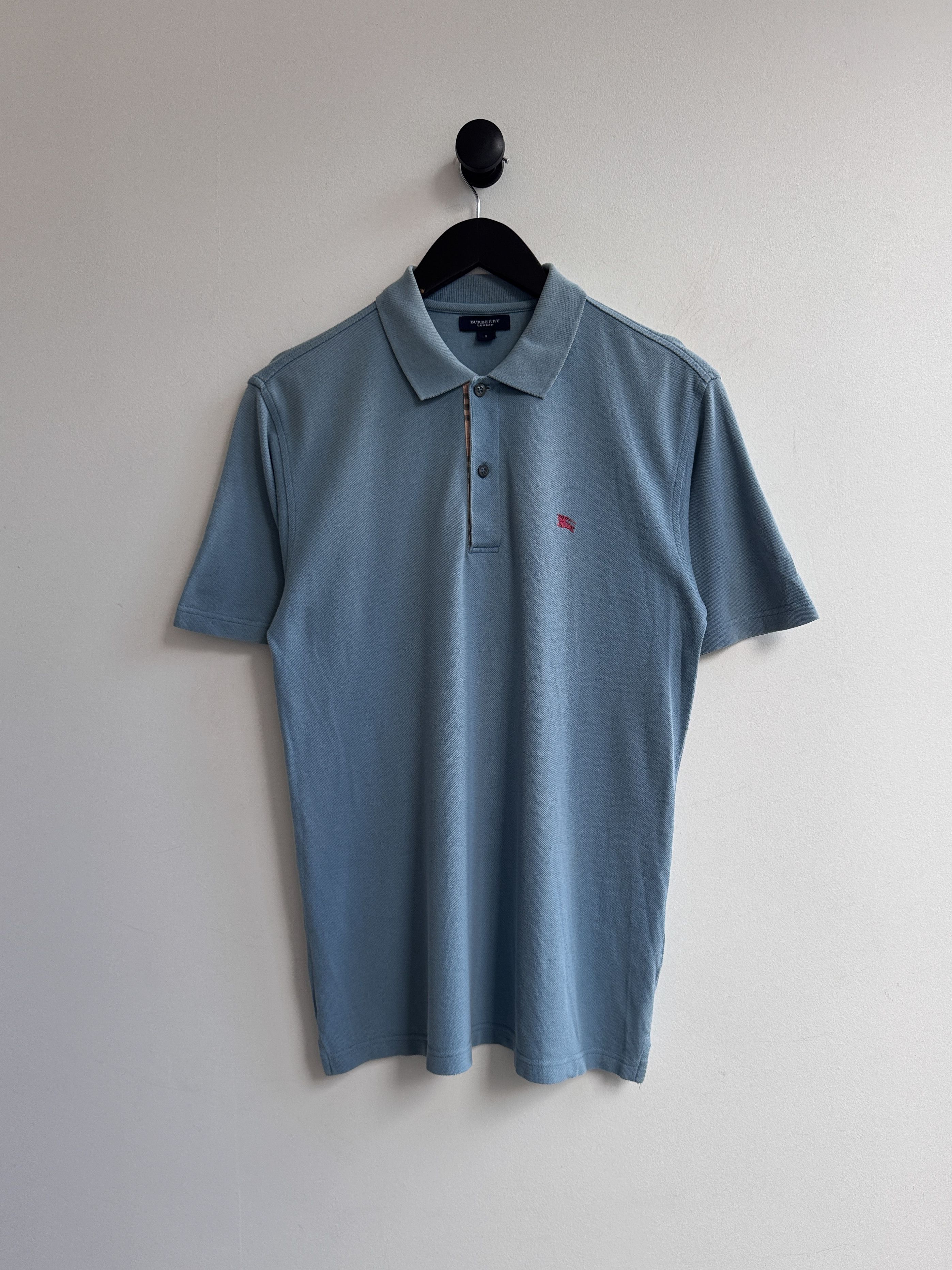 Burberry Burberry Blue Polo Shirt Size US S / EU 44-46 / 1 - 1 Thumbnail