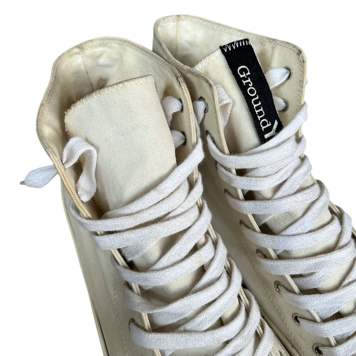 Ground Y Yohji Yamamoto Ground Y x Evangelion hi top sneaker 2015 Size US 10 / EU 43 - 7 Thumbnail