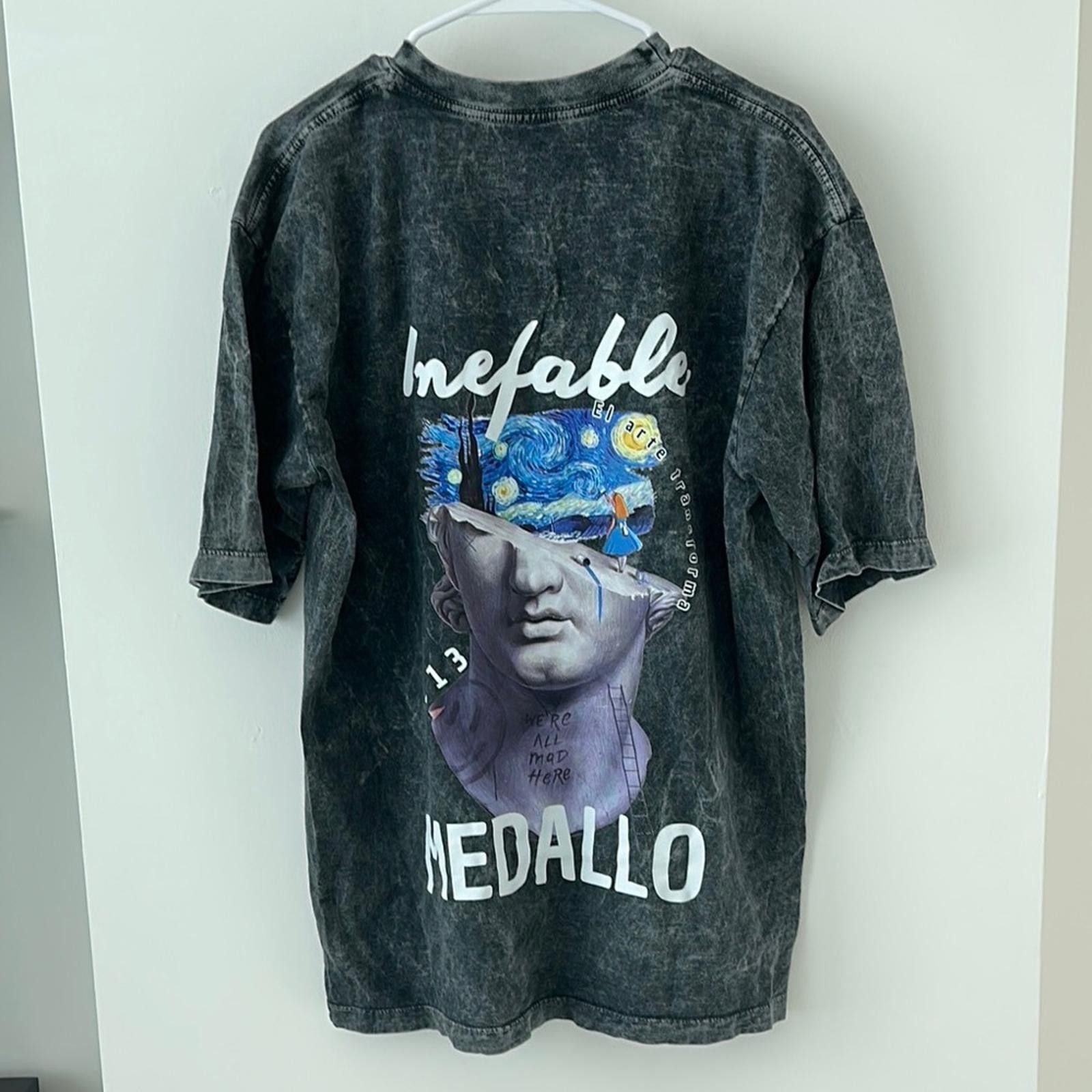 Designer Black Short Sleeve Vintage Tee Size US L / EU 52-54 / 3 - 4 Thumbnail