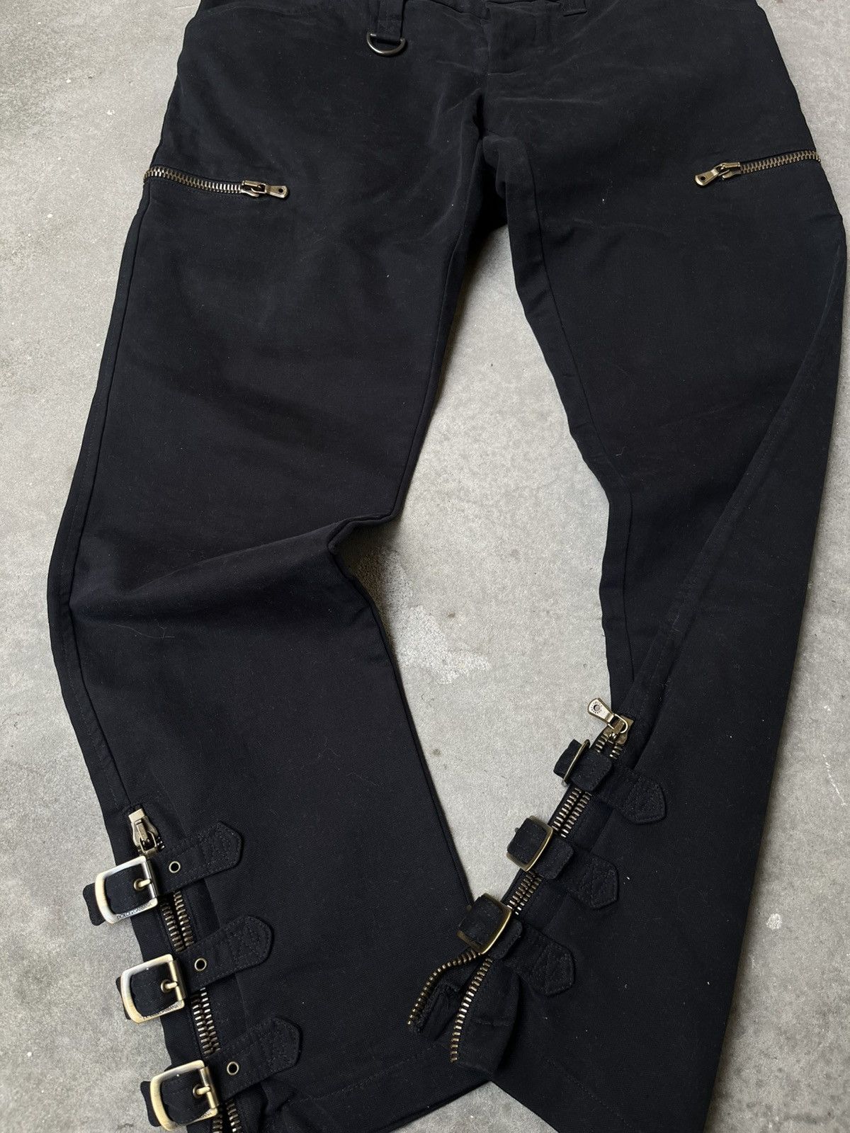 Dolce & Gabbana Dolce&Gabbana AW2003 Biker Buckle Pants Size US 32 / EU 48 - 7 Thumbnail