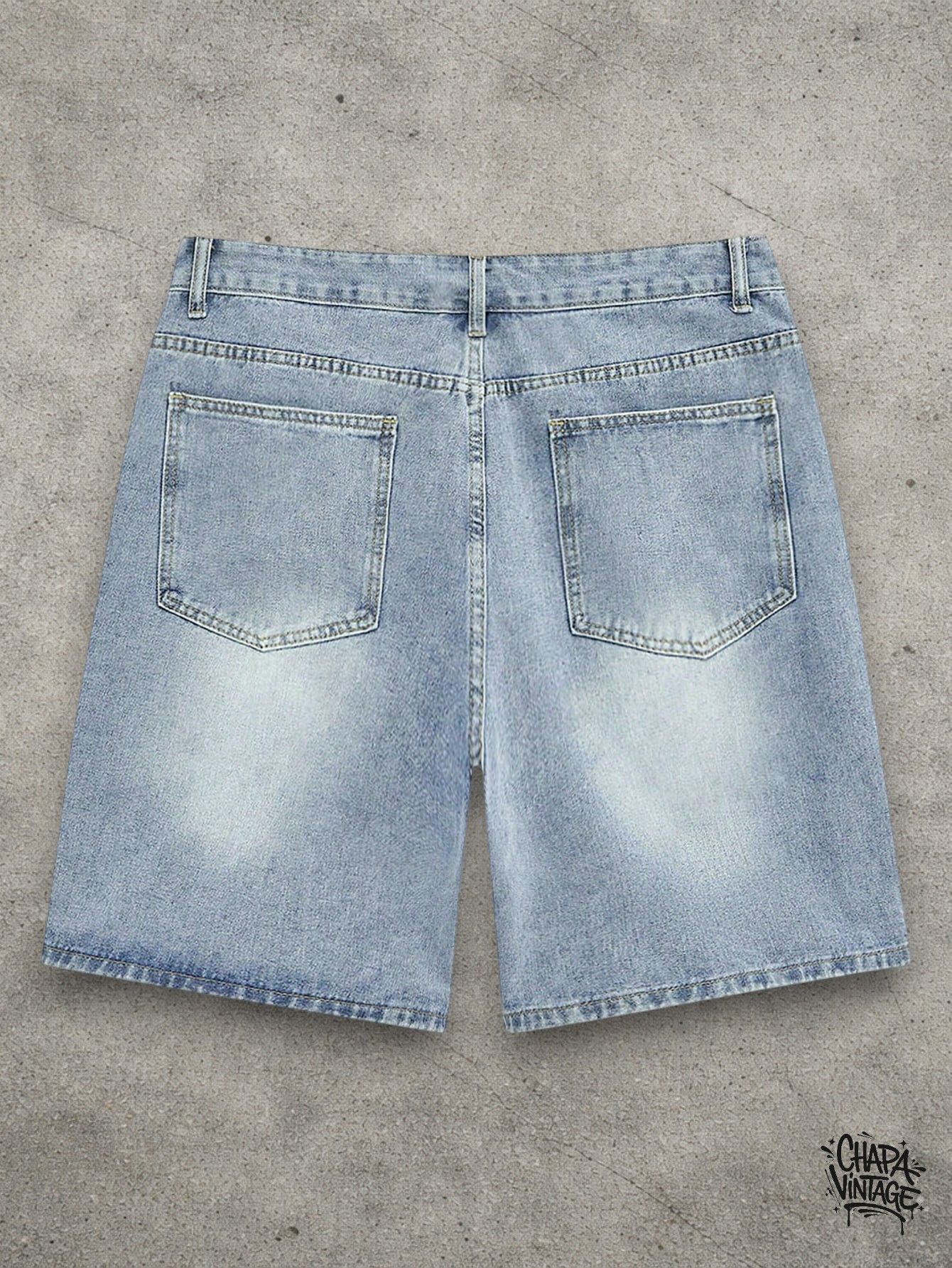 Vintage Washed denim shorts Size US 32 / EU 48 - 3 Thumbnail