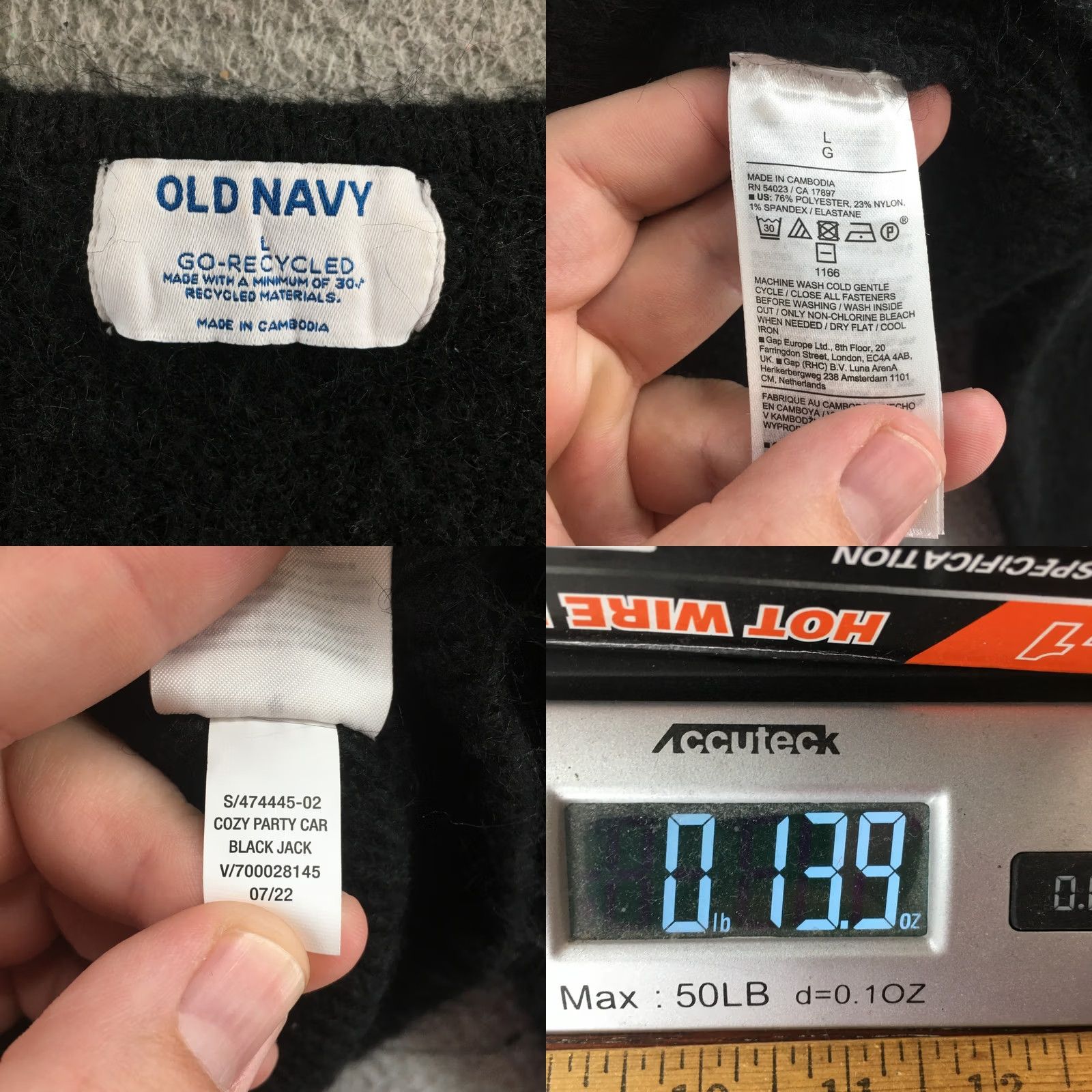 Old Navy Old Navy Cardigan Womens Large Black V-Neck Button Down Knit Button Up NEW Shirt Womens L Black V-Neck Cardigan Size L / US 10 / IT 46 - 9 Thumbnail