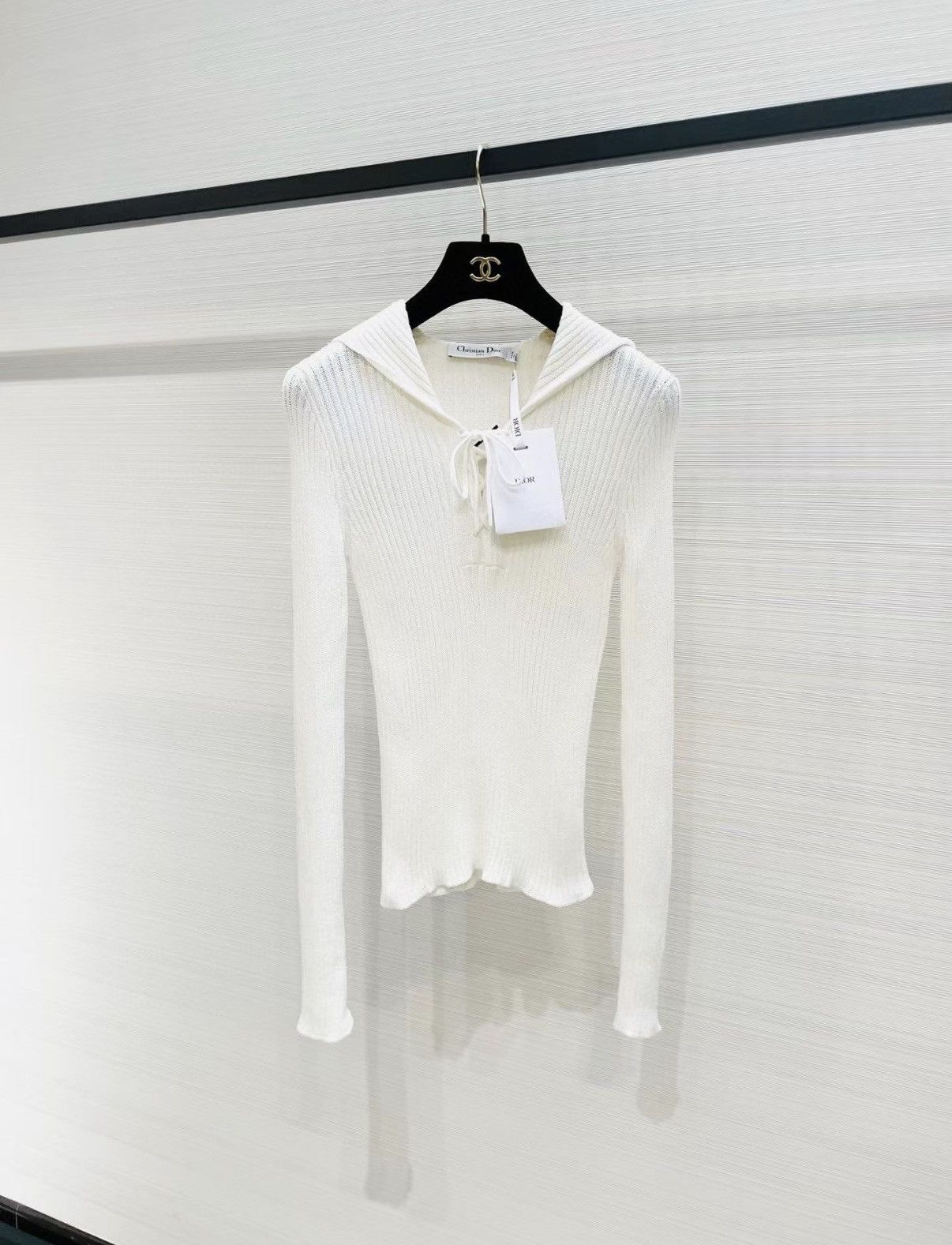 Dior Dior Sailor Collar Knit Sweater J33 Size XS / US 0-2 / IT 36-38 - 1 Thumbnail
