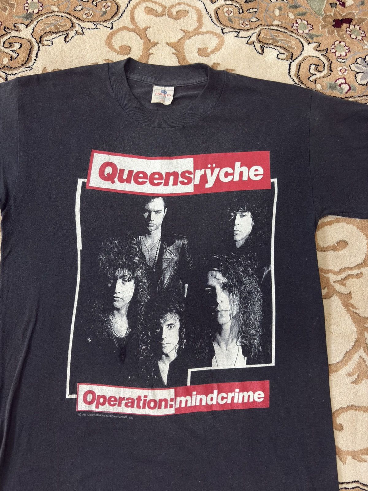Band Tees Vintage 80s Queensryche Operation: Mindcrime 1988 T Shirt Size US L / EU 52-54 / 3 - 2 Thumbnail