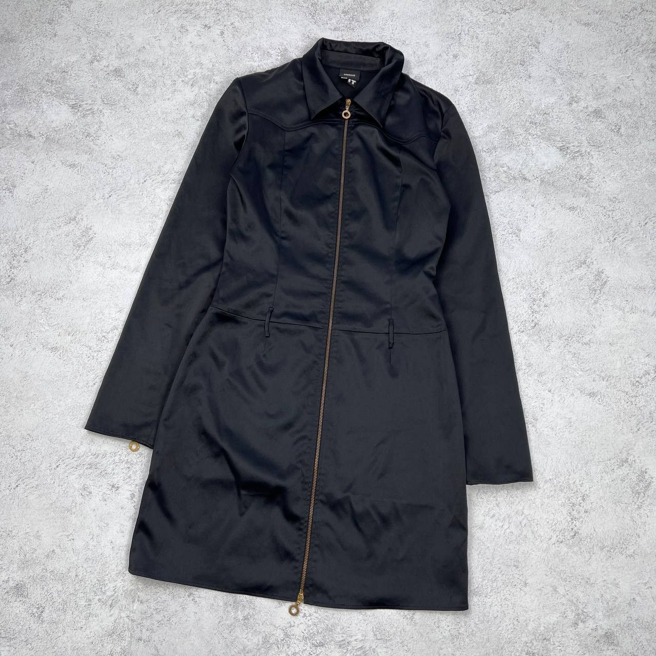 Versace Jeans Couture Versace Black Coat Jacket Full Zip Gold Tone Hardware Size M / US 6-8 / IT 42-44 - 13 Thumbnail