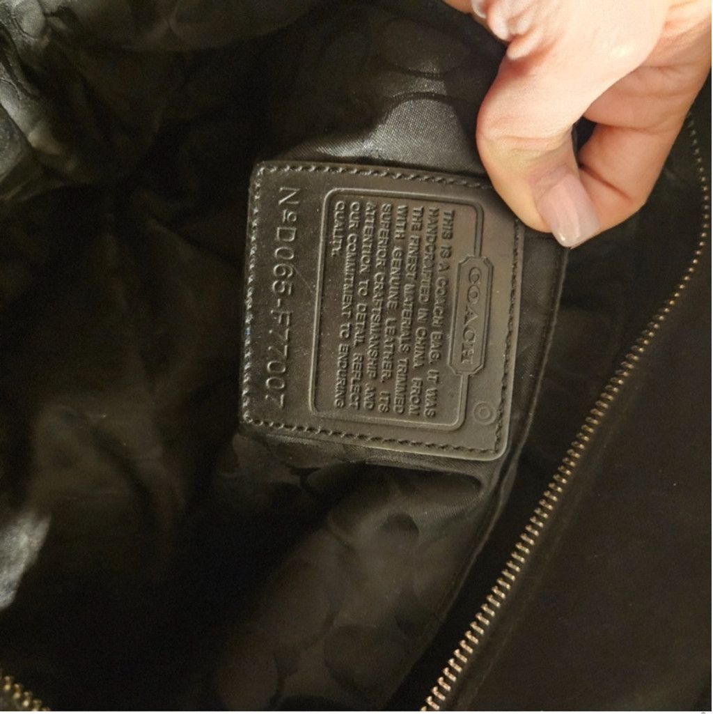 Coach Coach Black Canvas Leather Trim Tote Bag Legacy Leatherware Size ONE SIZE - 8 Thumbnail