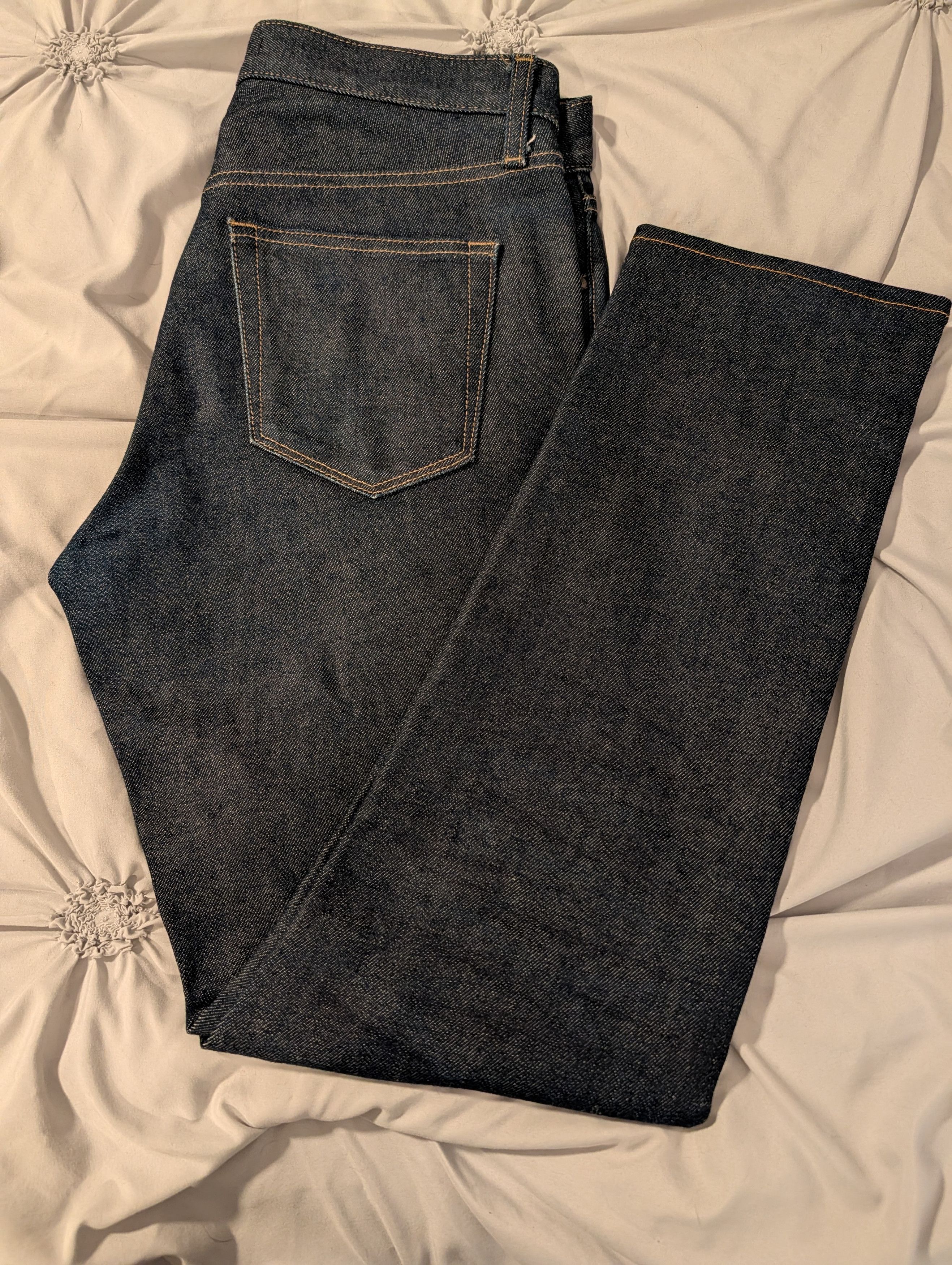 Uniqlo Stretch Selvedge Slim Denim Jeans Size US 30 / EU 46 - 1 Thumbnail