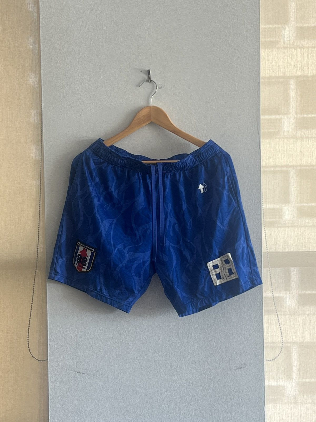 88rising 88Rising Blue Soccer Shorts Flame Edition Size US 32 / EU 48 - 1 Thumbnail