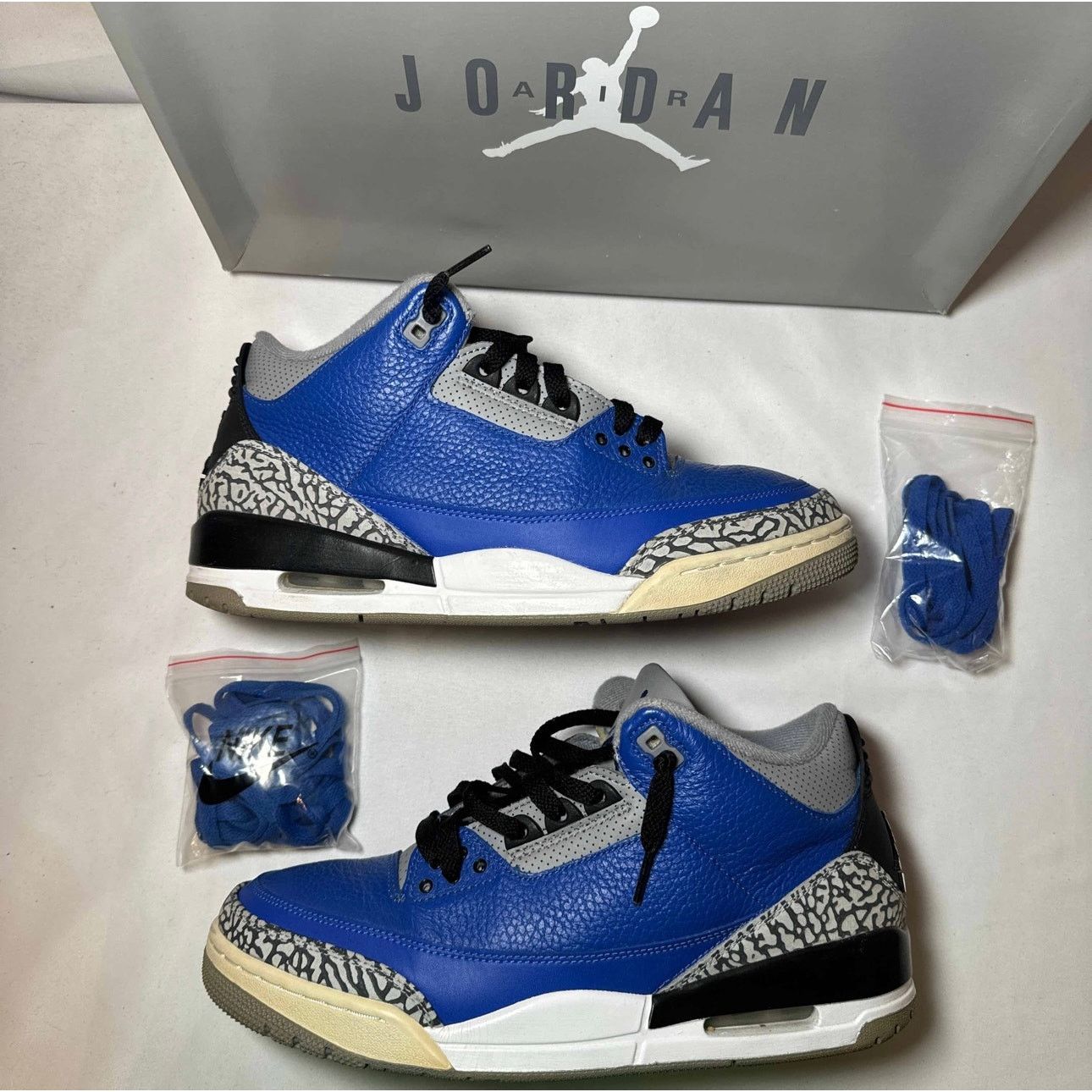 Jordan Brand × Nike Size 10 - Nike Air Jordan 3 Retro Varsity Royal Men's Shoes Size US 10 / EU 43 - 2 Thumbnail