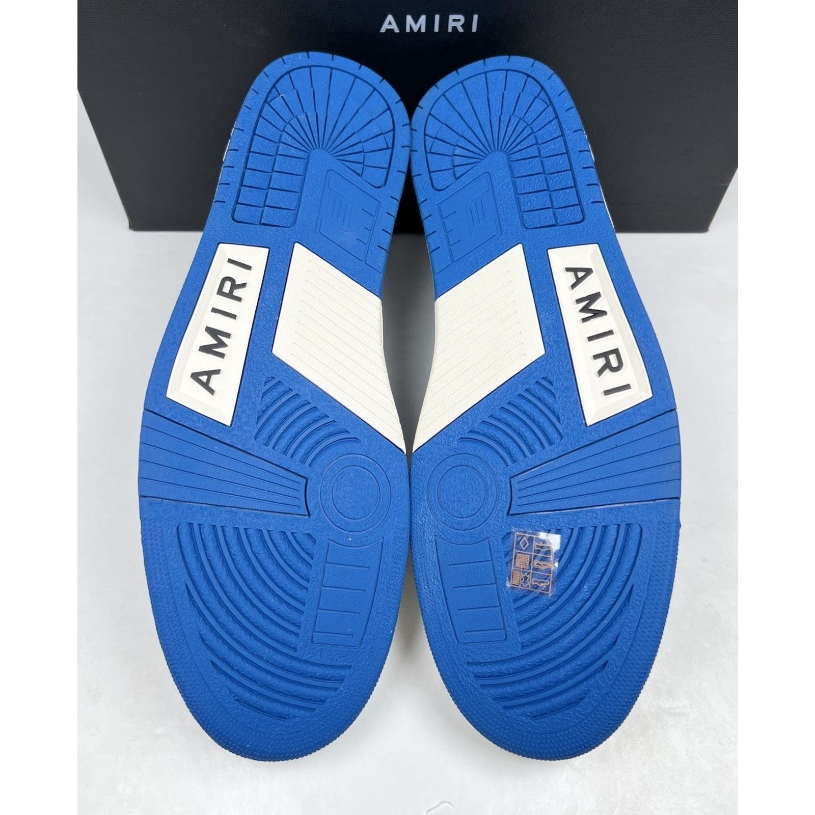 Amiri Size 15US - Amiri Skel Top Low White/Blue NEW Size US 15 / EU 48 - 6 Thumbnail