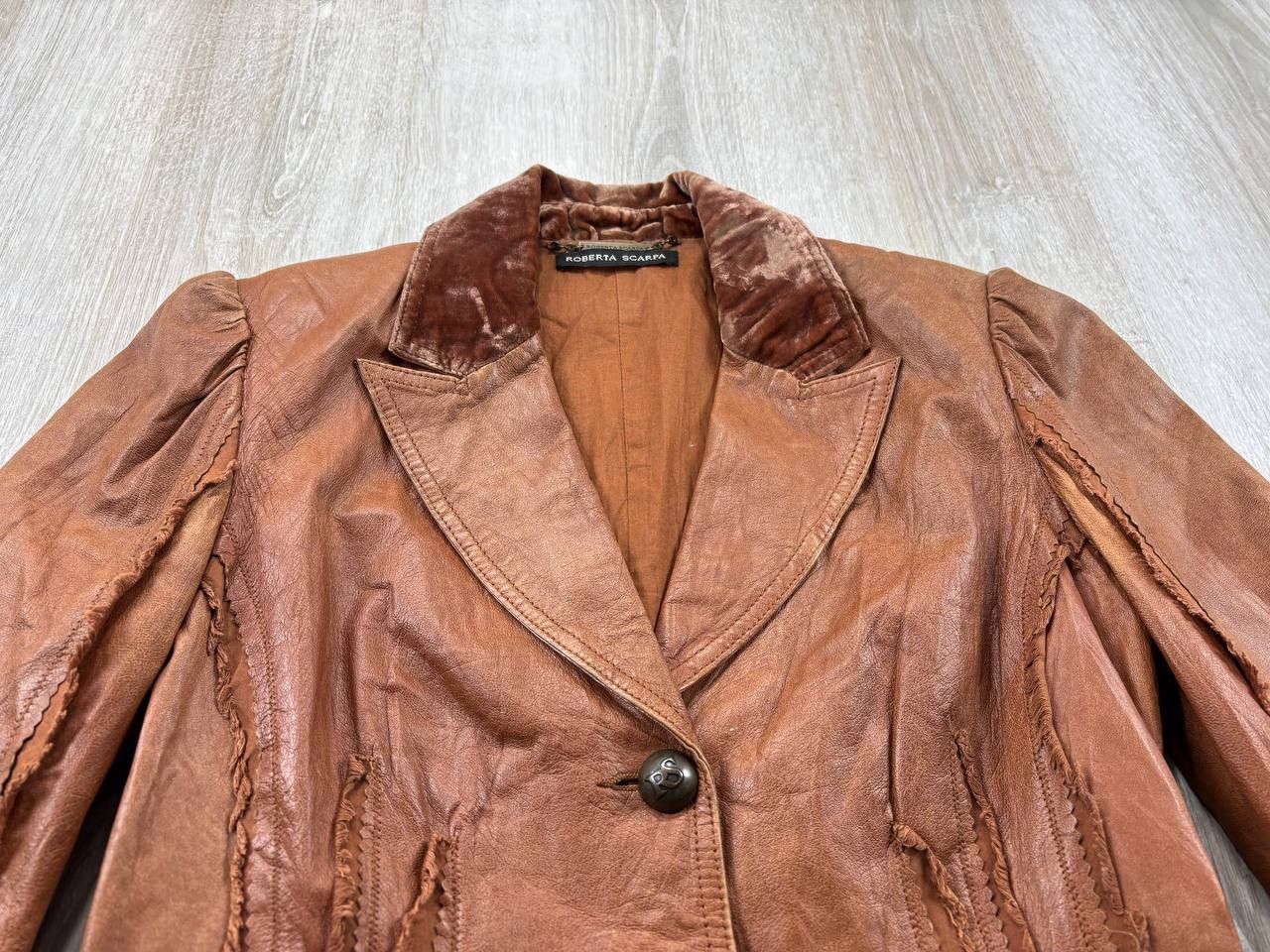 Japanese Brand × Vintage Womens leather jacket Roberta Scarpa Size 42 Size M / US 6-8 / IT 42-44 - 4 Thumbnail