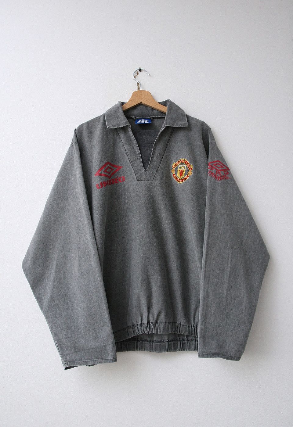 manchester united drill top Pullover ピステ 2006-07 Manchester United Nike 1/4 Zip Drill Top - 9/10 - (S)