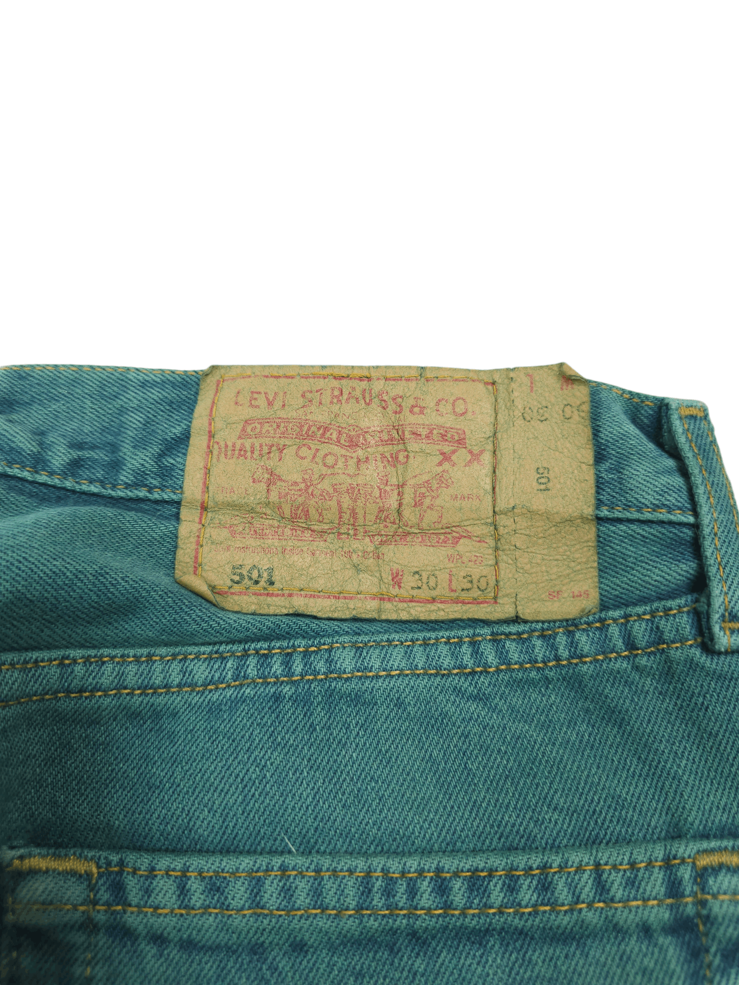 Levi's × Vintage 💎 Size 30/30 Vintage 90's Levi's 501 Faded Jeans Y2K Blue Size US 30 / EU 46 - 6 Thumbnail