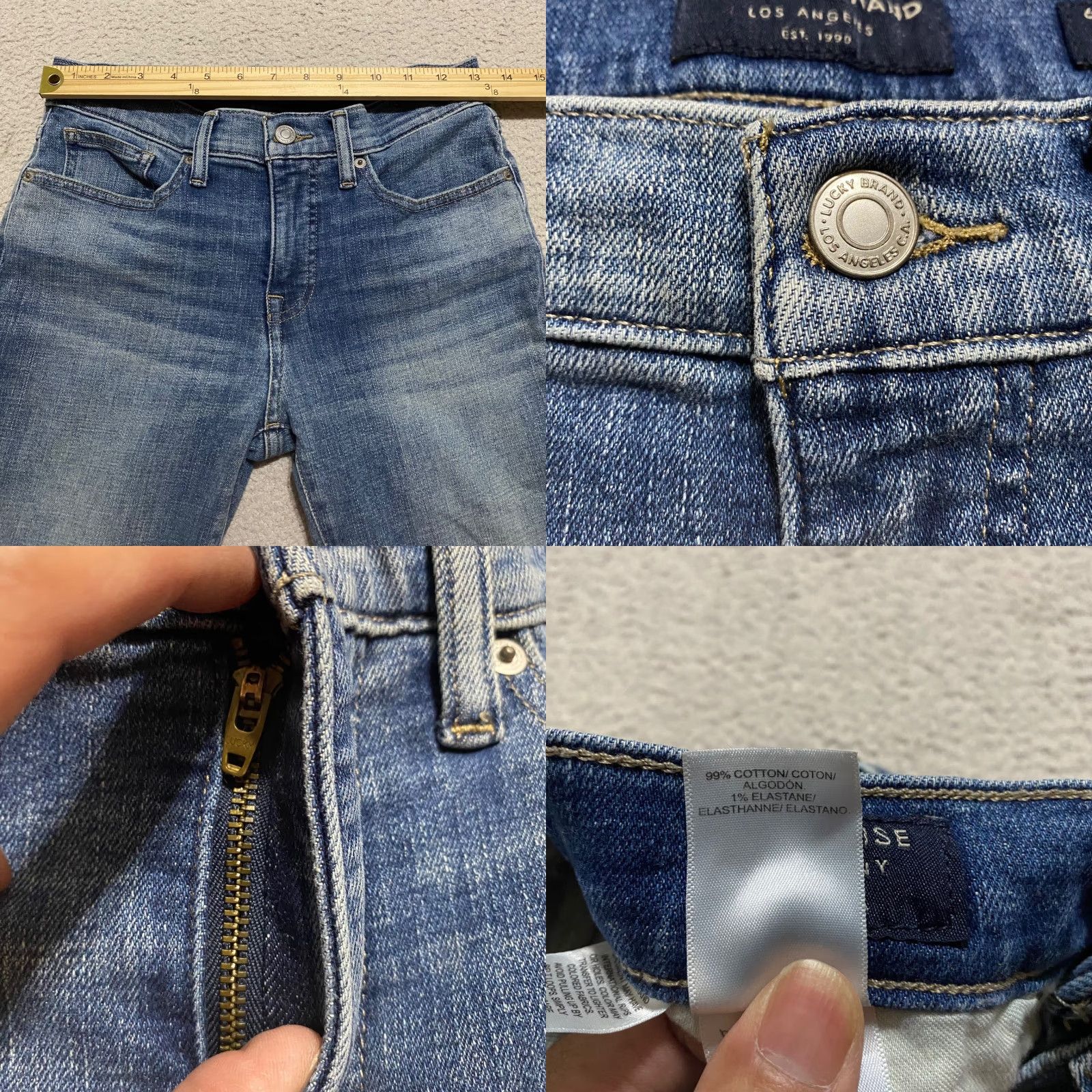 Lucky Brand Lucky Brand Jeans Womens Size 6 Blue Denim Mid Rise Ava Skinny Jeans Size 28" / US 6 / IT 42 - 8 Thumbnail